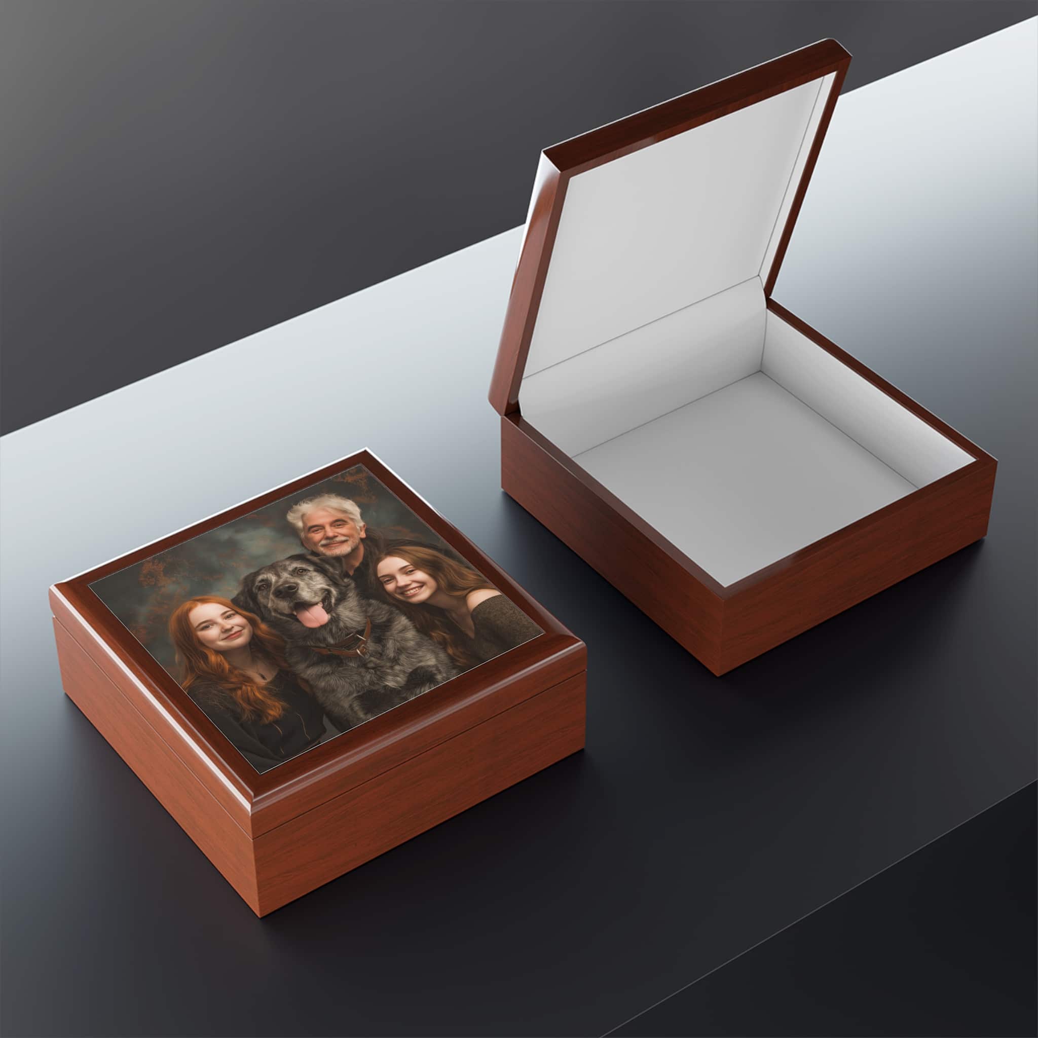 Personalized Family Photo Jewelry Box - Image 6