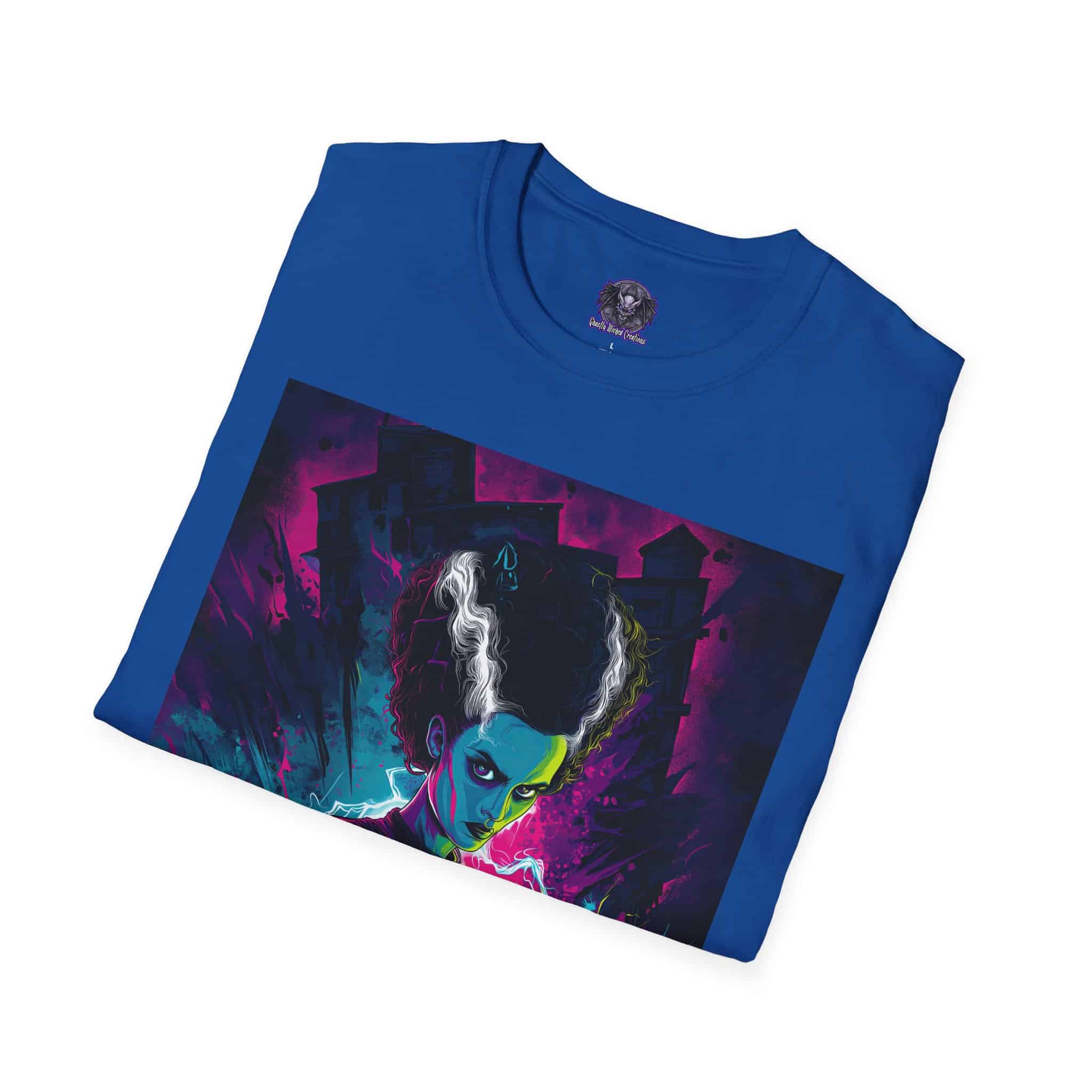 Bride of Frankenstein Pop Art 60's Style Unisex T-Shirt - Image 28
