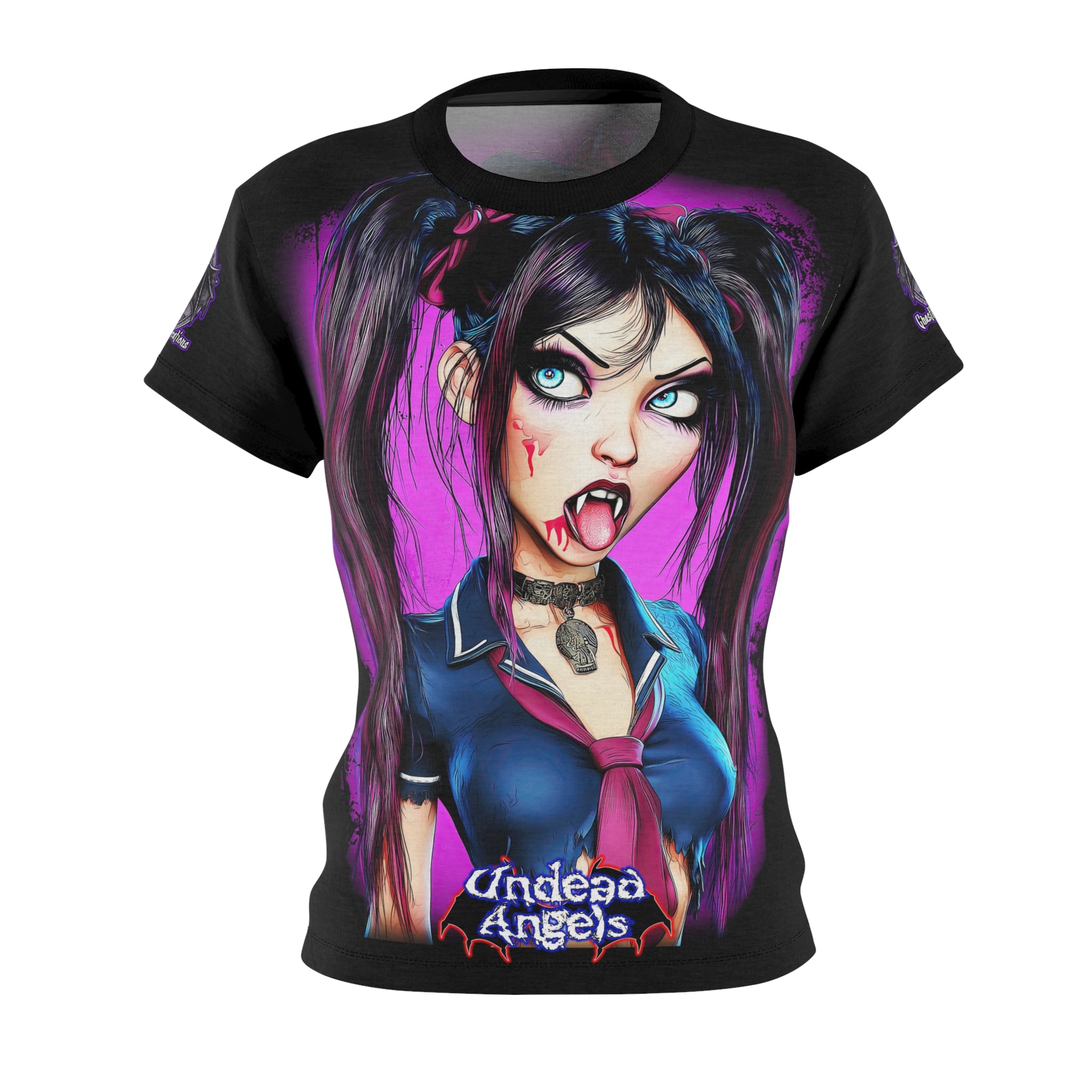 Undead Angels Schoolgirl Rachel Women's Tee (AOP) - Image 2