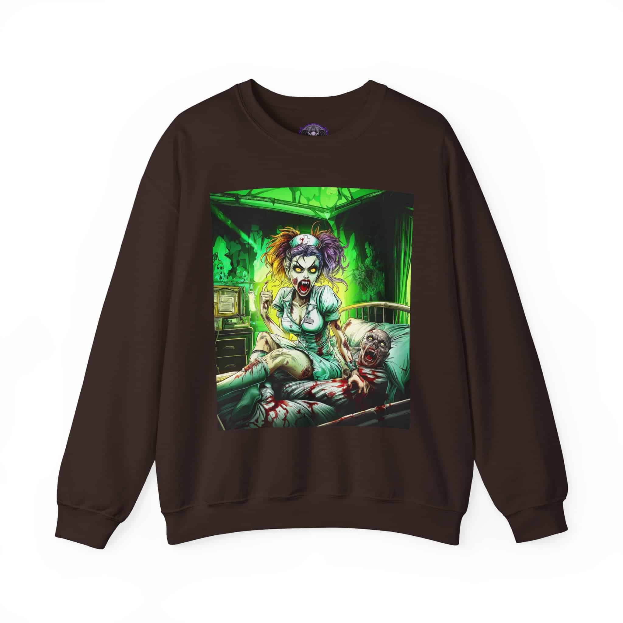 Undead Angels Zombie Nurse Lexi 002 Unisex Heavy Blend™ Crewneck Sweatshirt - Image 17