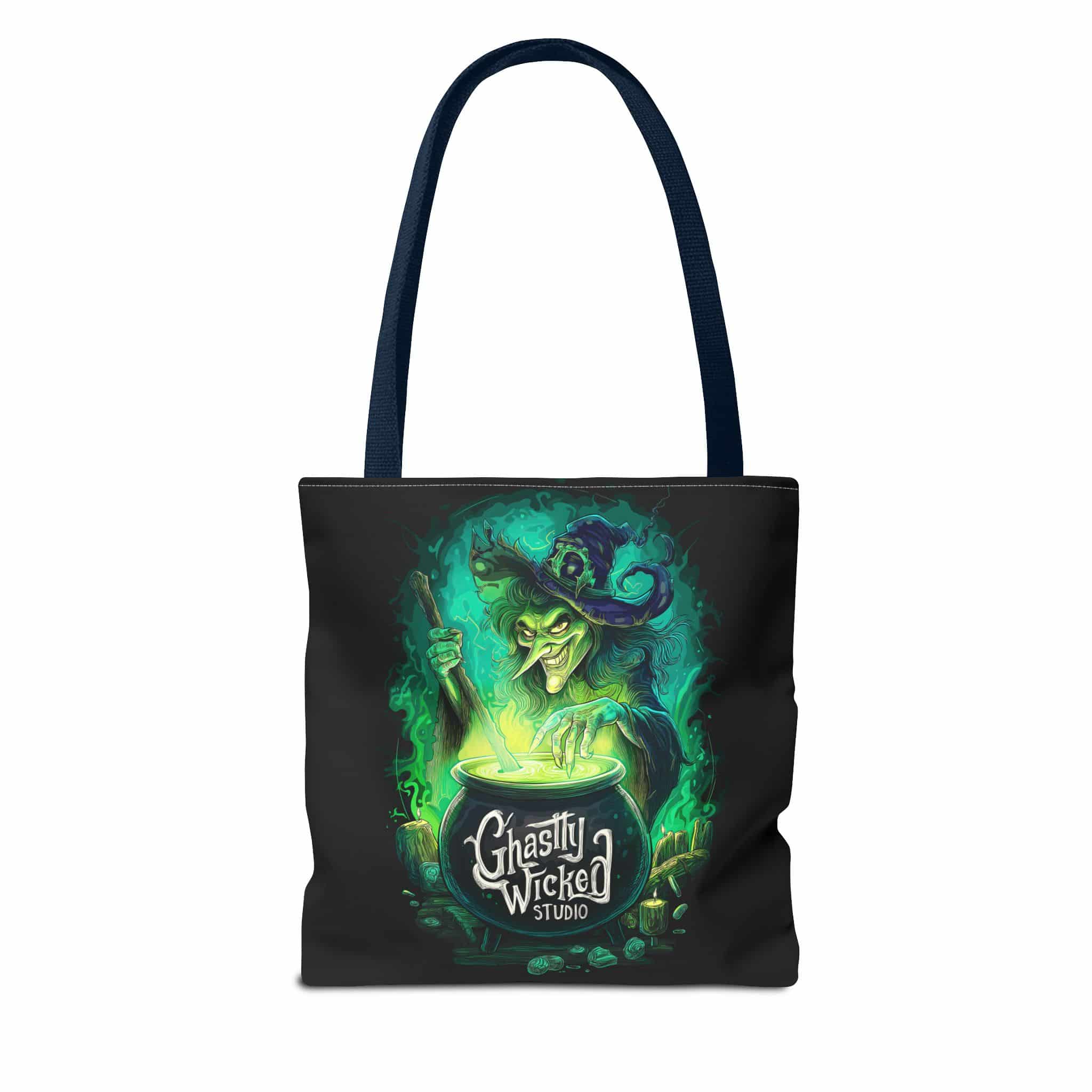 Ghastly Wicked Cauldron Witch Tote Bag (AOP) - Image 50