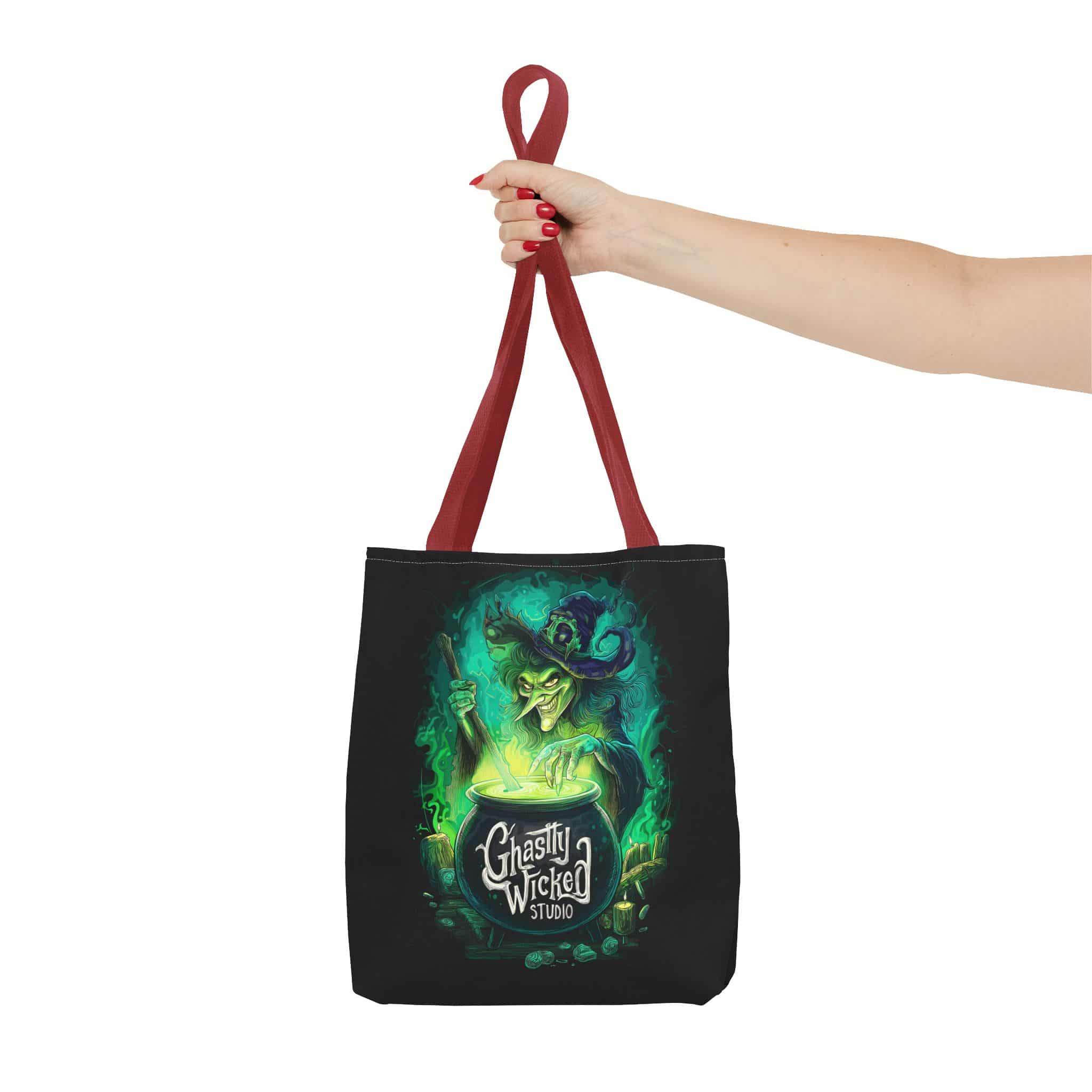 Ghastly Wicked Cauldron Witch Tote Bag (AOP) - Image 20