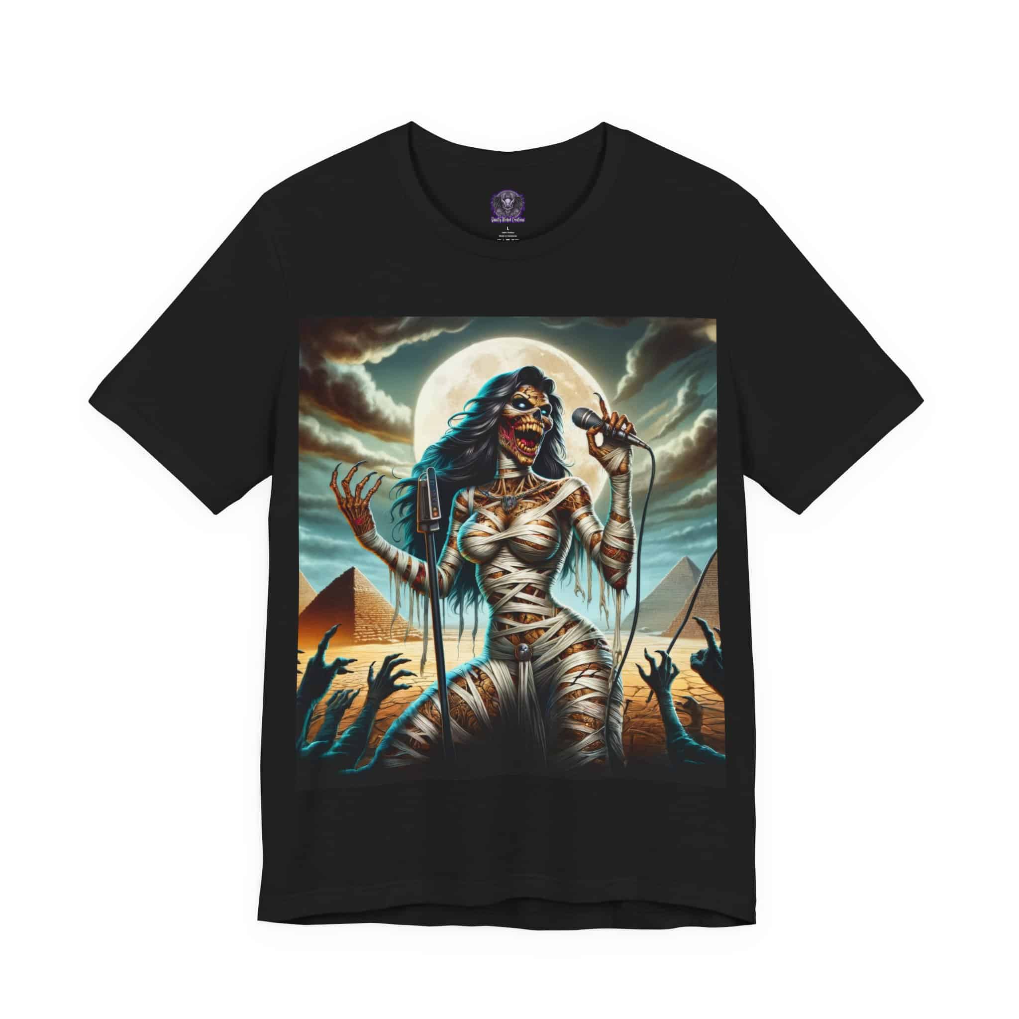 Monster Mosh 2024 Tour Mummy Goddess Singer #MM-D-MG02 Unisex Jersey Short Sleeve Tee - Image 3