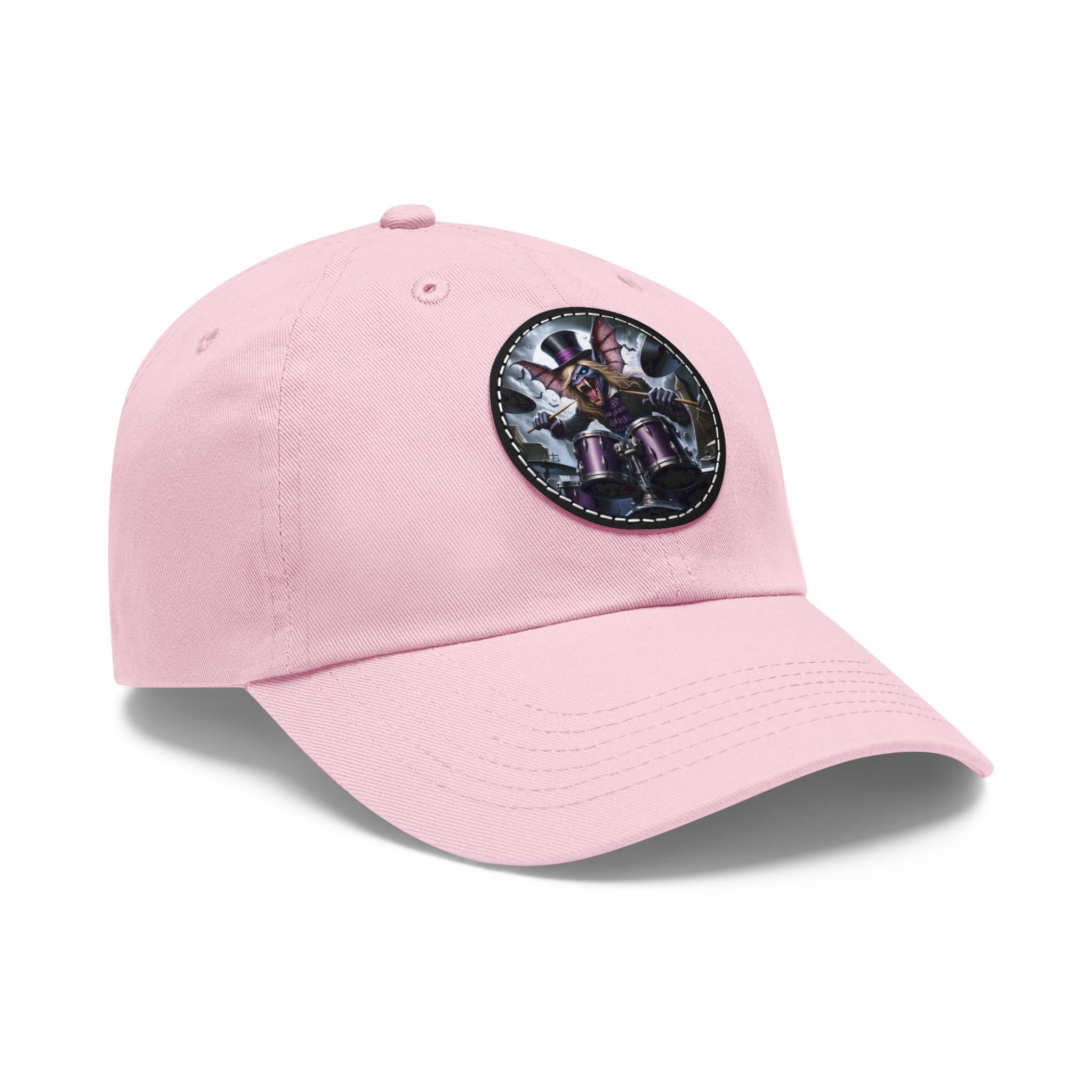 Vlad The Enforcer Bat Drummer #VTE001 Artistic Round Leather Patch Dad Hat - Stylish Casual Cap - Image 92