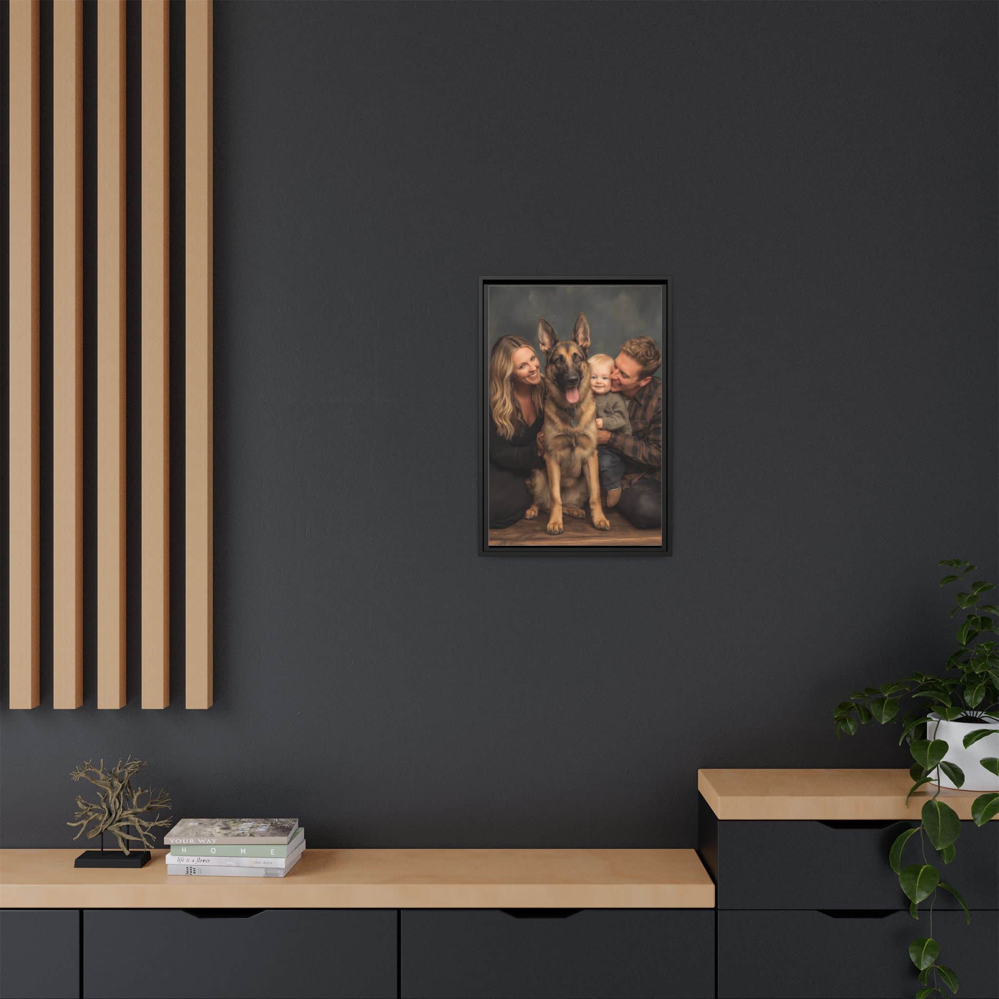 Personalized Framed Family Canvas Wall Art Vertical Multiple Sizes Available - Image 160