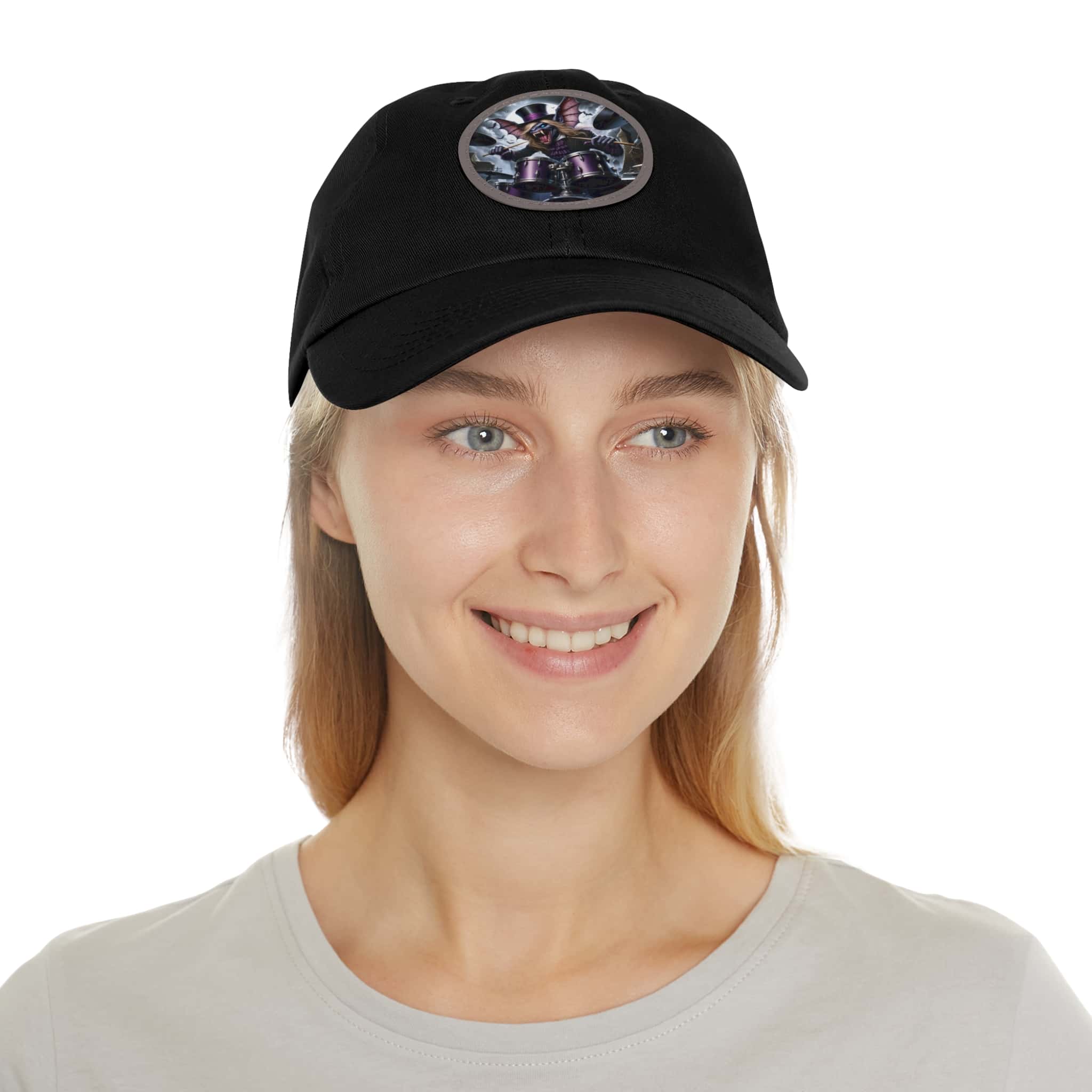 Vlad The Enforcer Bat Drummer #VTE001 Artistic Round Leather Patch Dad Hat - Stylish Casual Cap - Image 64