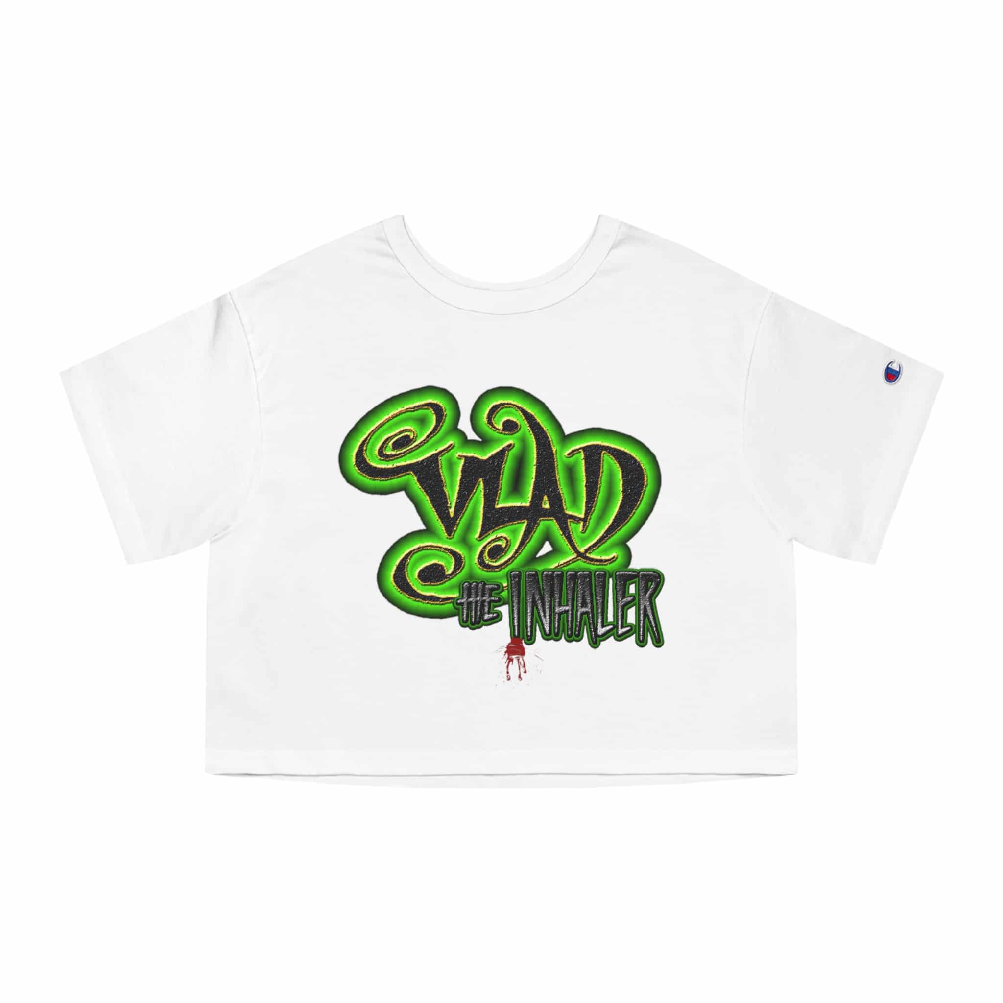 Vlad The Inhaler Logo Champion Women's Heritage Cropped T-Shirt - Image 4