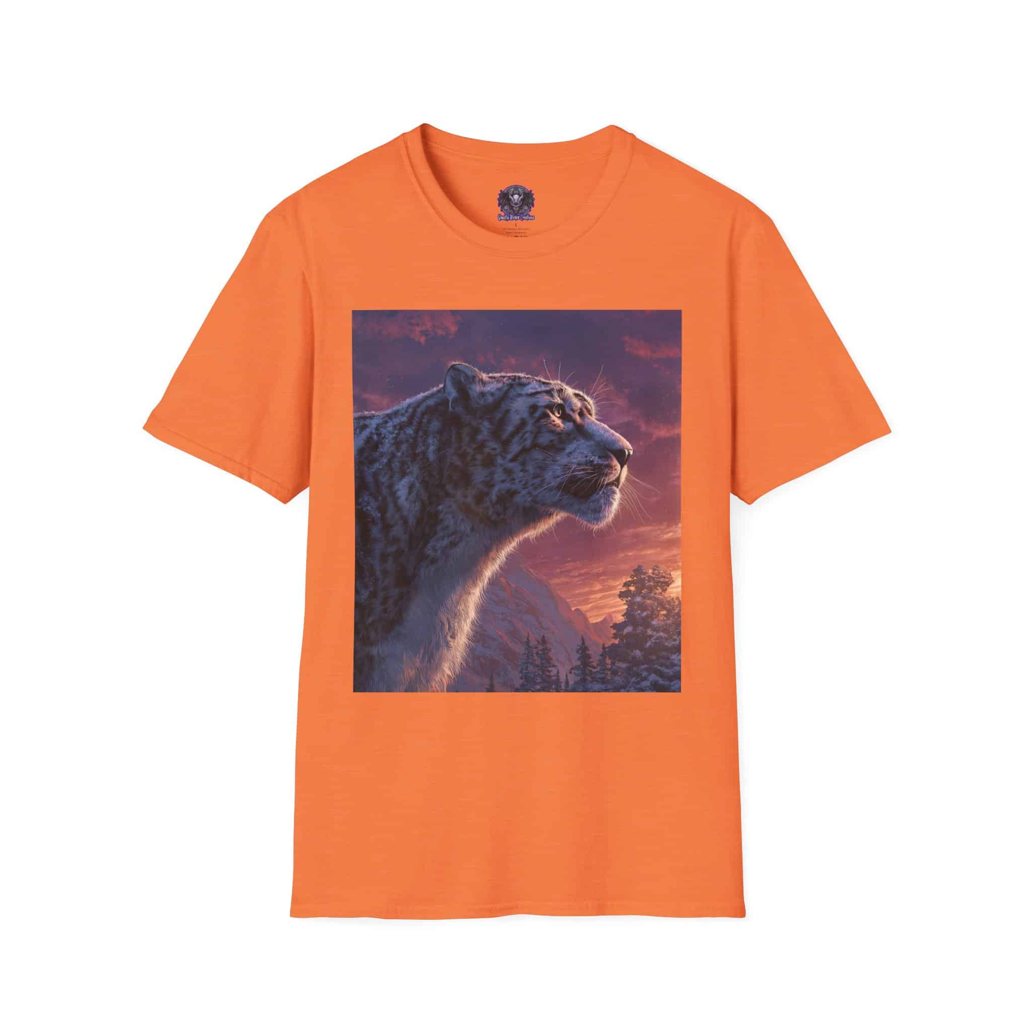 Snow Leopard IV Profile By Wyldesigns Unisex T-Shirt - Image 9