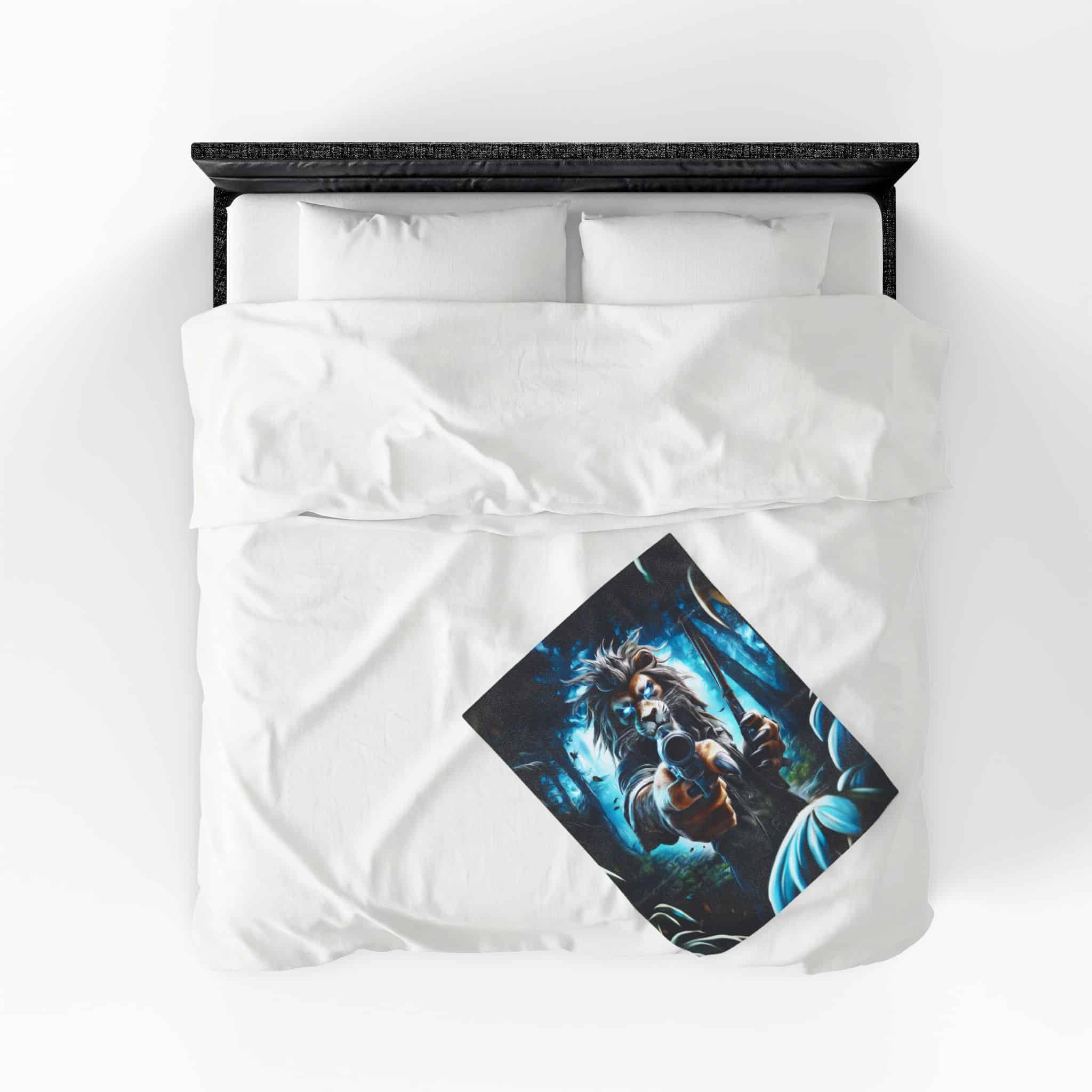 Arm The Animals: Hunter Lion #AA030 Plush Blanket, Cozy Throw for Fall Decor, - Image 21