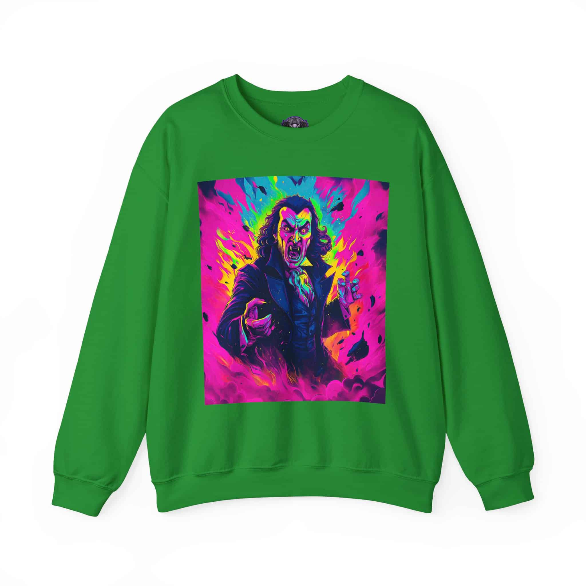 Dracula II Pop 60’s Art Style Unisex Heavy Blend™ Crewneck Sweatshirt - Image 25