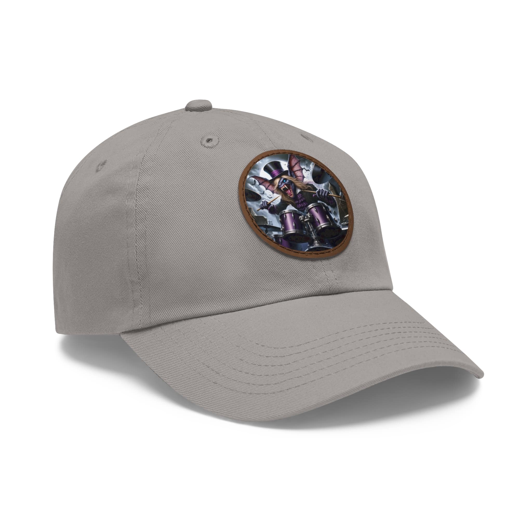 Vlad The Enforcer Bat Drummer #VTE001 Artistic Round Leather Patch Dad Hat - Stylish Casual Cap - Image 112