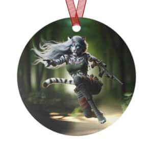 Arm The Animals: Commando Tigress #AA-D-WT002 Metal Ornaments