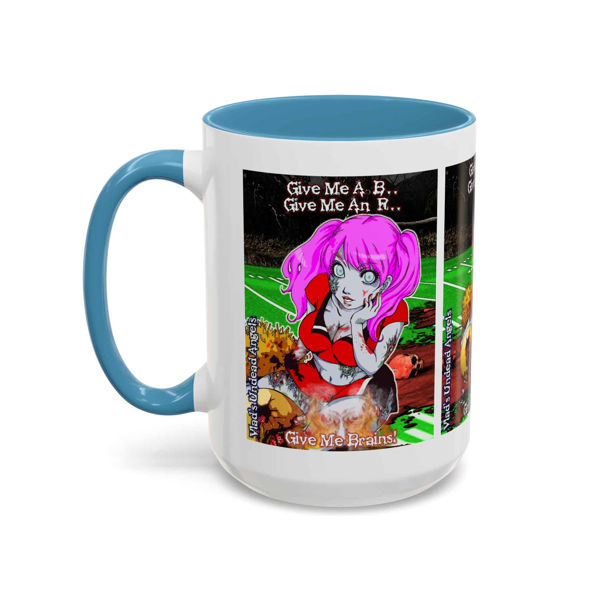 Buffy Undead Angel Zombie Cheerleader C1 PH – Classic Art w/Text Accent Coffee Mug (11, 15oz) - Image 39