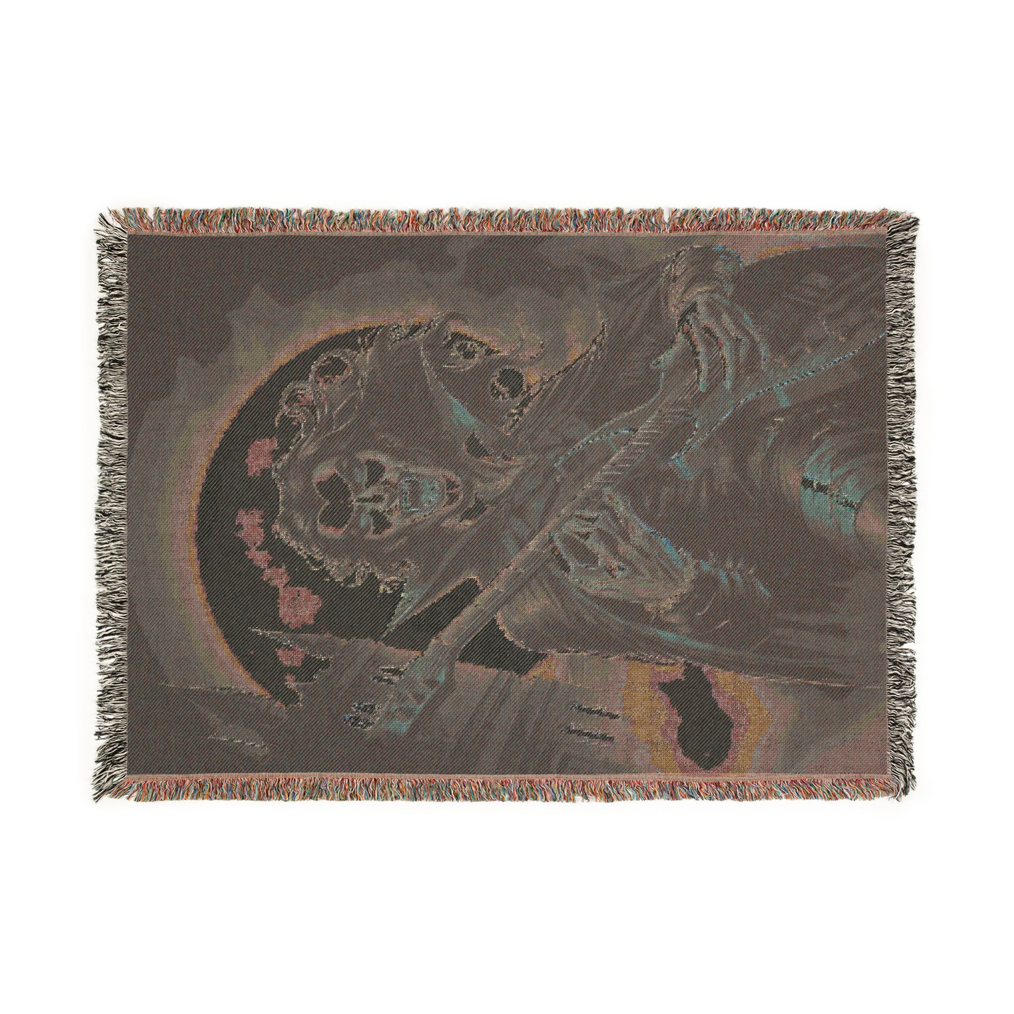 Monster Mosh 2024 Tour Drac on Guitar MM-D001 Woven Blanket, Cozy Throw for Halloween, Fall Decor, Perfect for Movie Nights, Gift for Vampire Lovers, Home Accessories - Image 5
