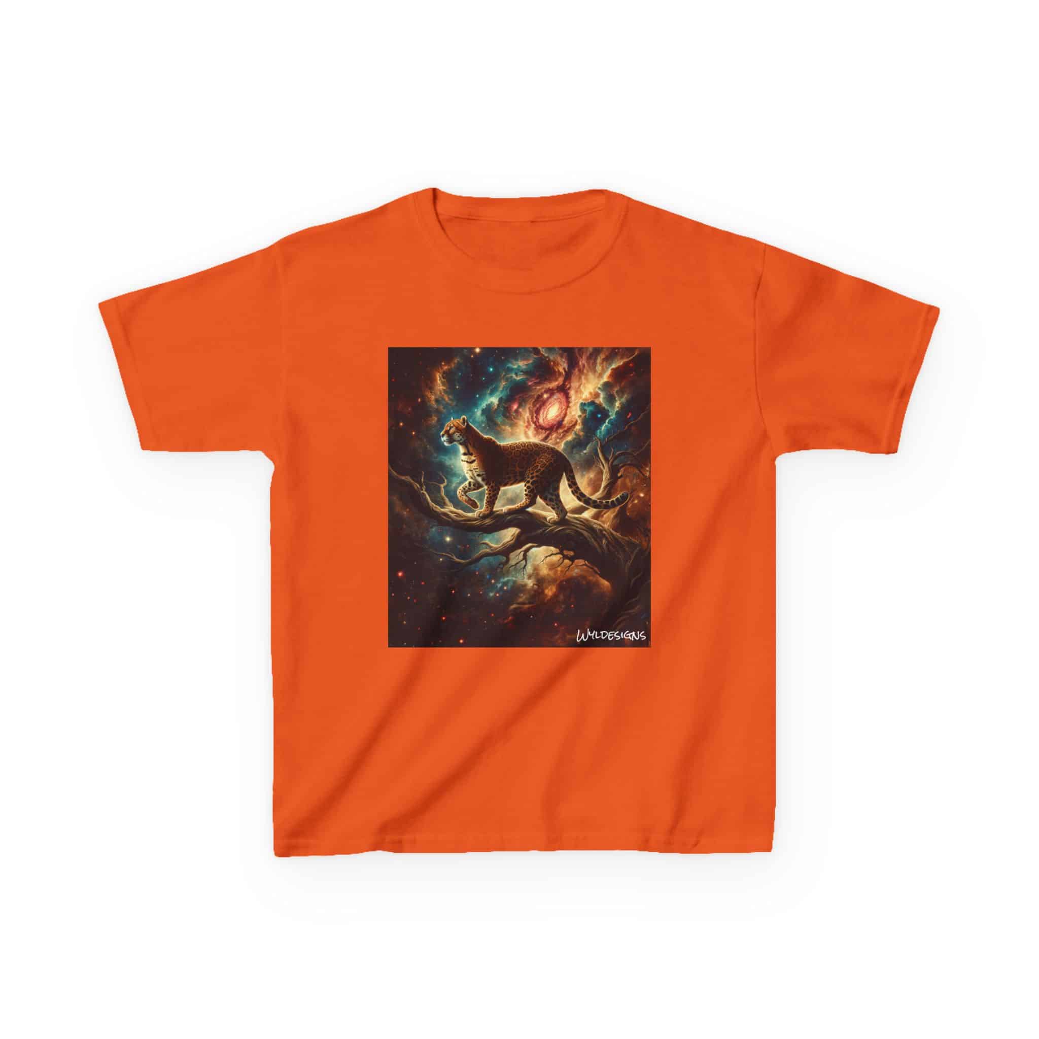 Cosmic Leopard WD-D011 By Wyldesigns Kids Heavy Cotton™ Tee - Image 5