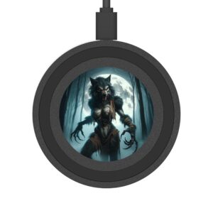 She-Werewolf Full Moon #ML-D-WW01 Halloween-Themed Wireless Charging Pad