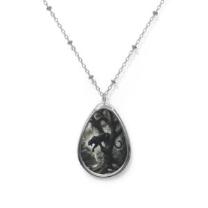 Black Panther WD-D003 By Wyldesigns Oval Necklace