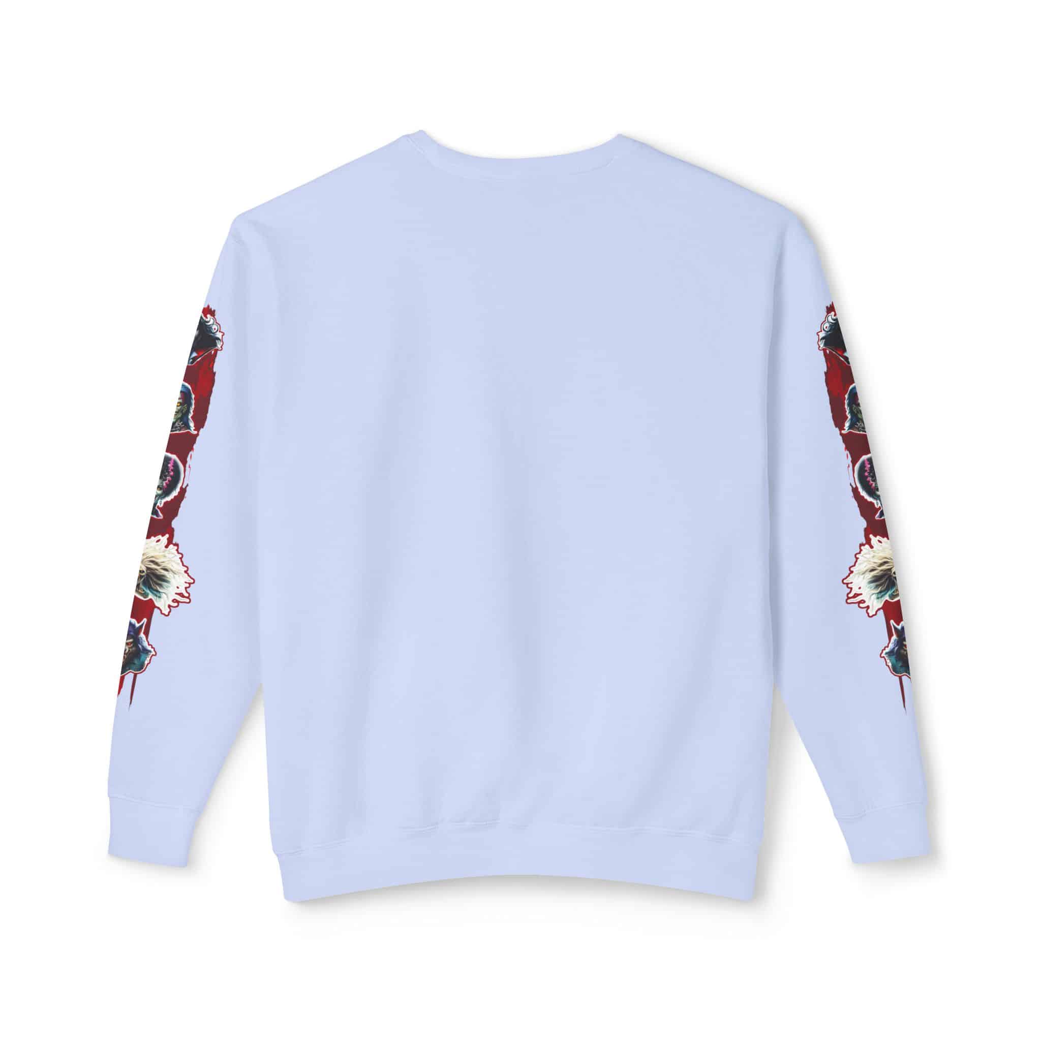 Monster Mosh 2024 Tour Drac on Guitar MM-D001 Deluxe Unisex Lightweight Crewneck Sweatshirt - Image 10