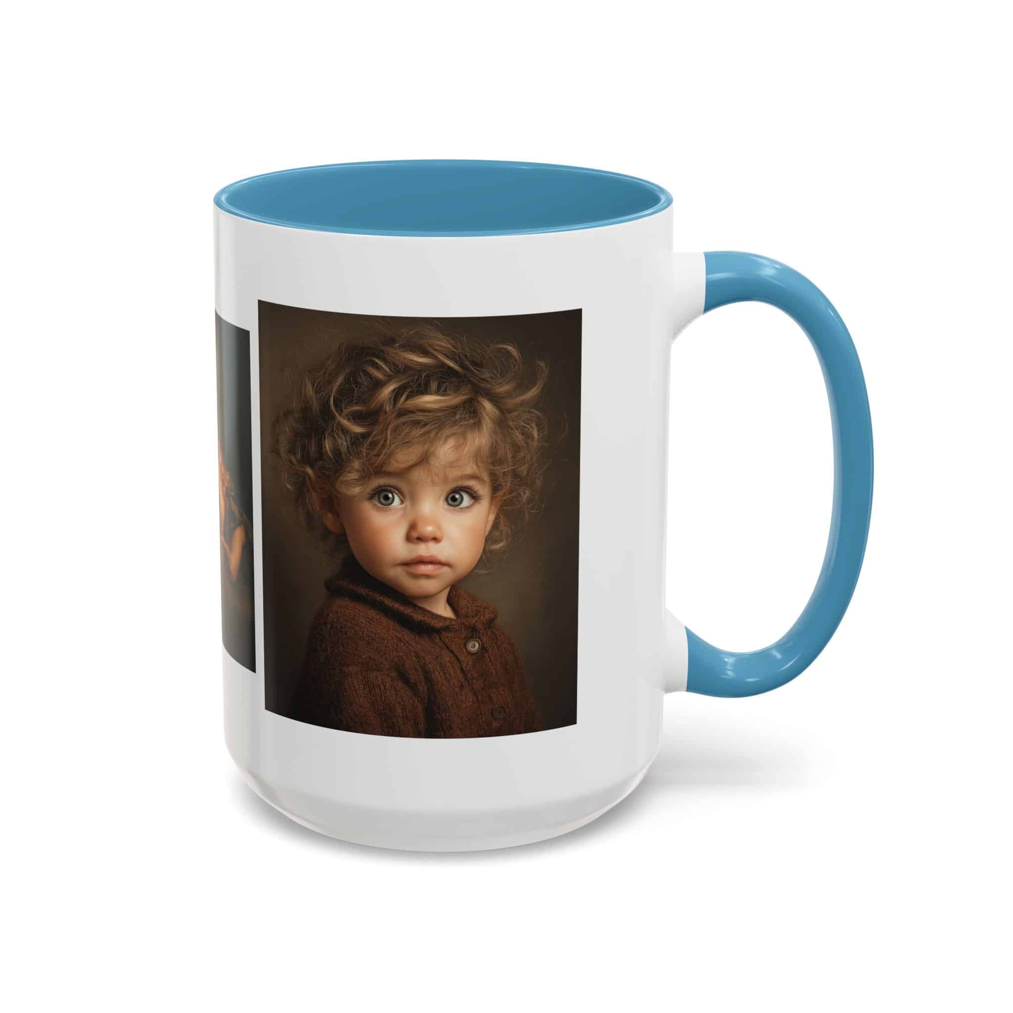 Personalized Accent Coffee Mug with Your Heartwarming Portraits - Image 38