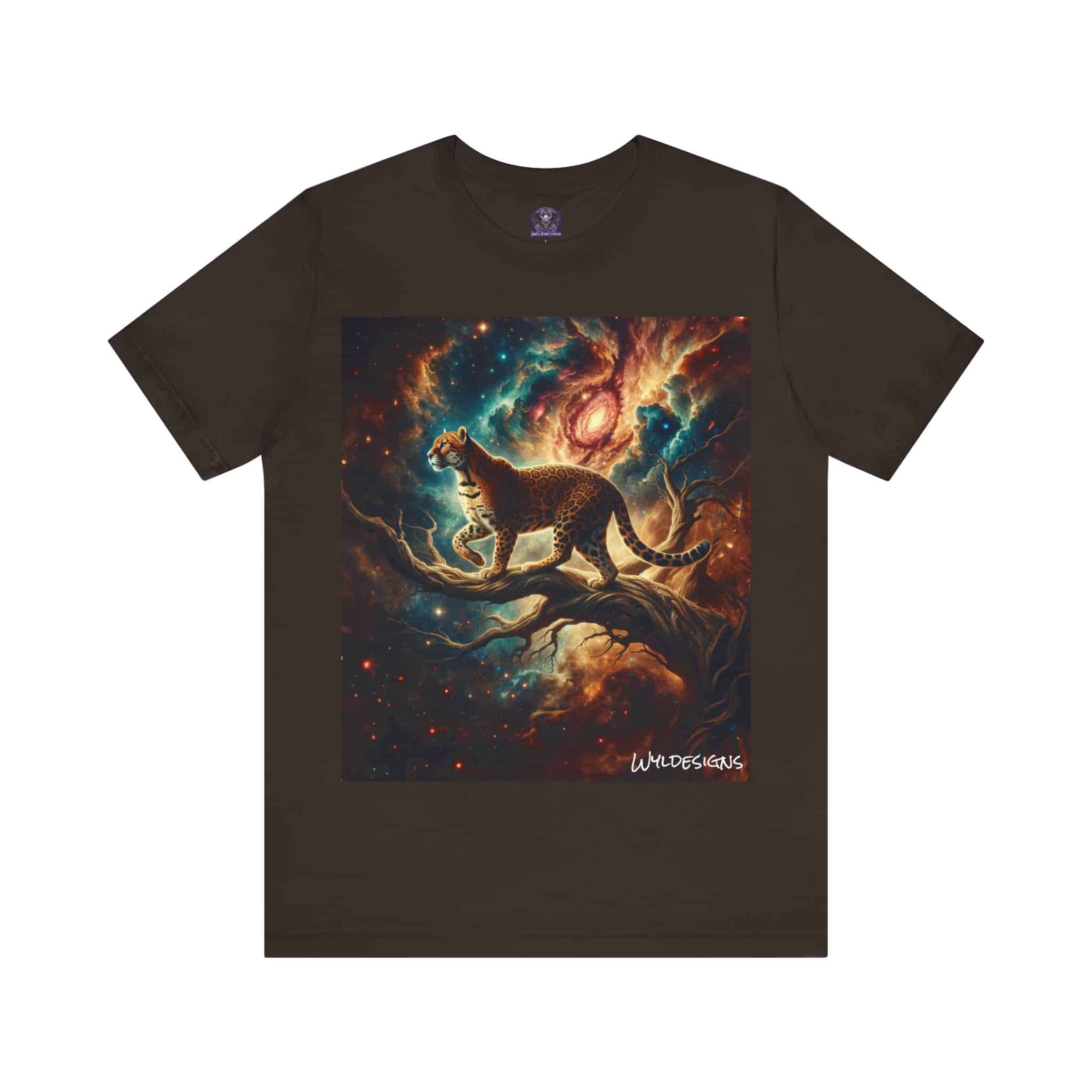 Cosmic Leopard WD-D011 By Wyldesigns Unisex Jersey Short Sleeve Tee - Image 5