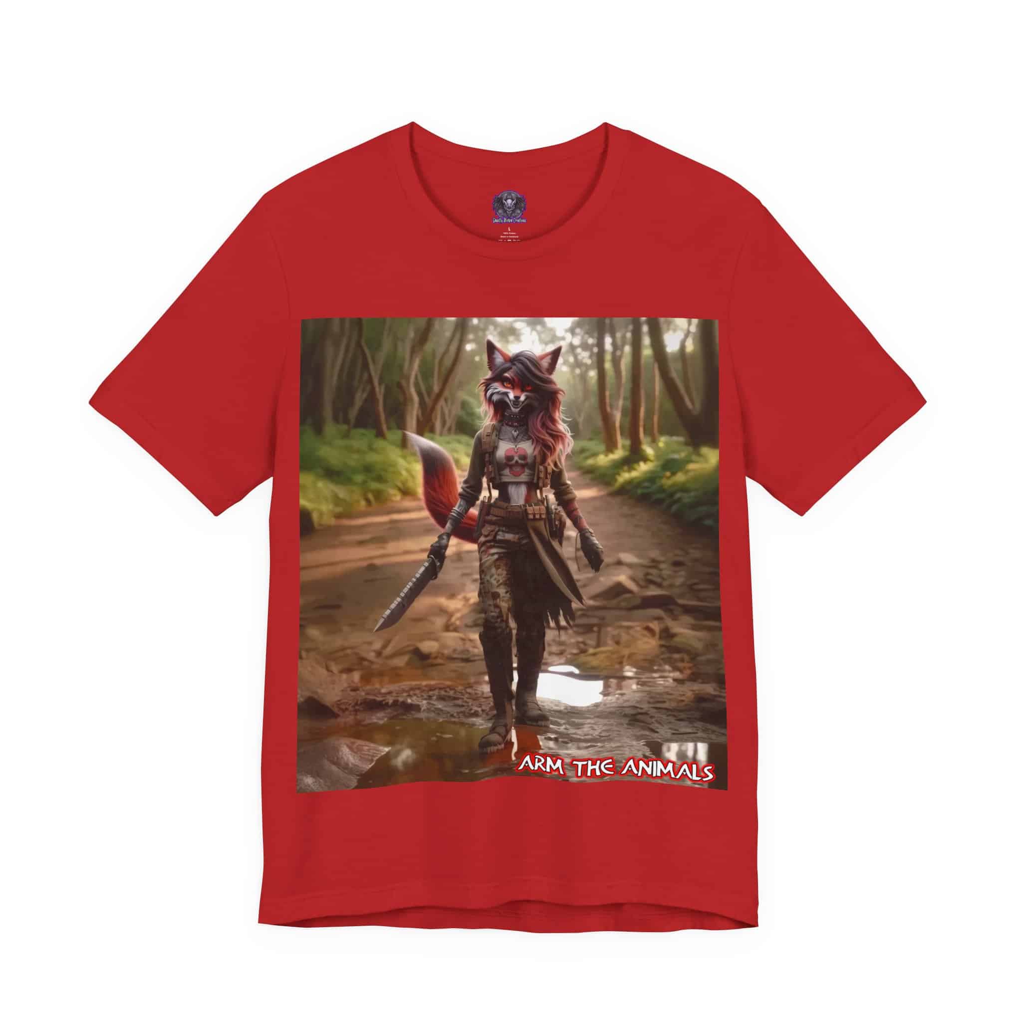 Arm The Animals: Hunter Fox #AA-D-Fo001 Unisex Jersey Short Sleeve Tee - Image 33