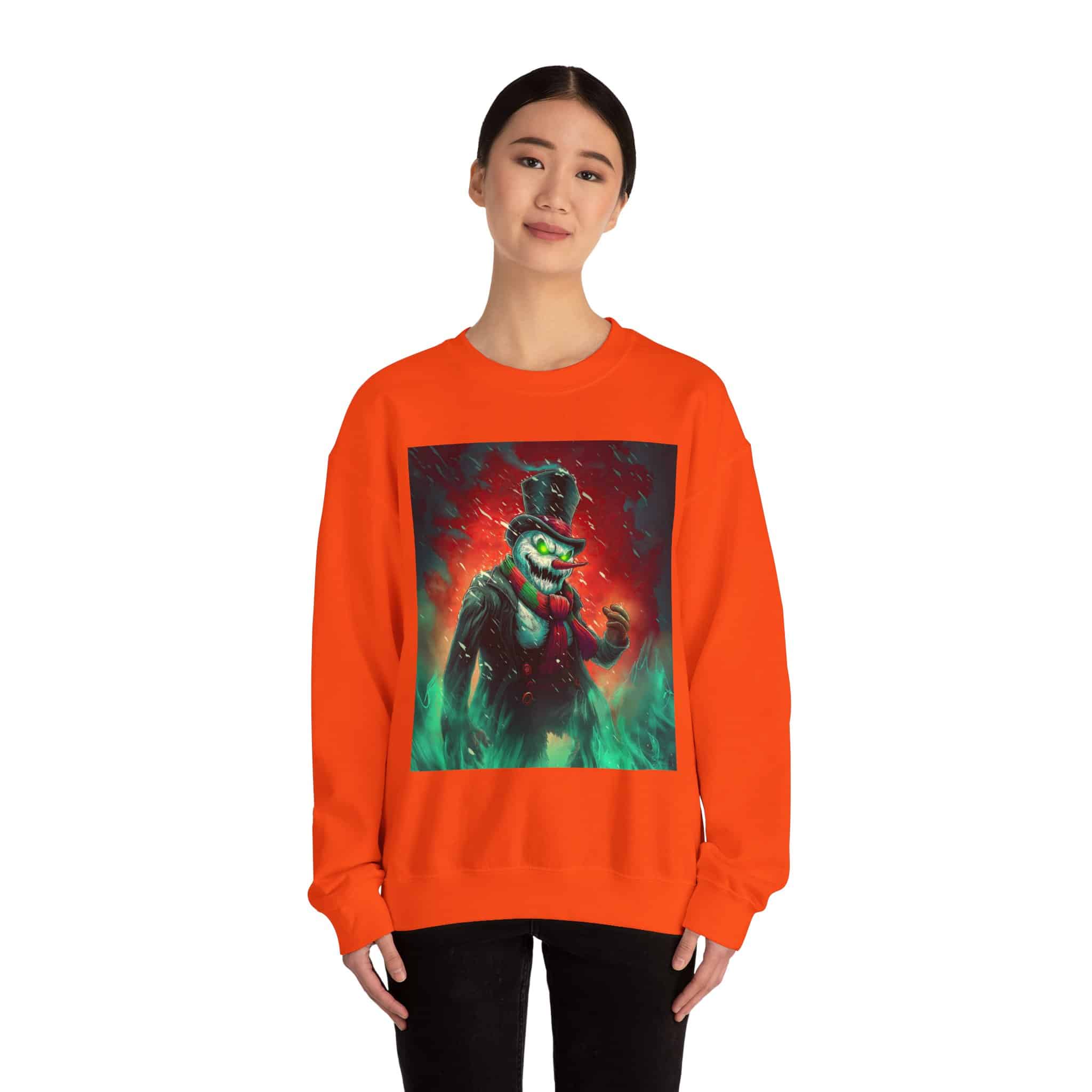 Sadistic Snowman II Unisex Heavy Blend™ Crewneck Sweatshirt Christmas - Image 23