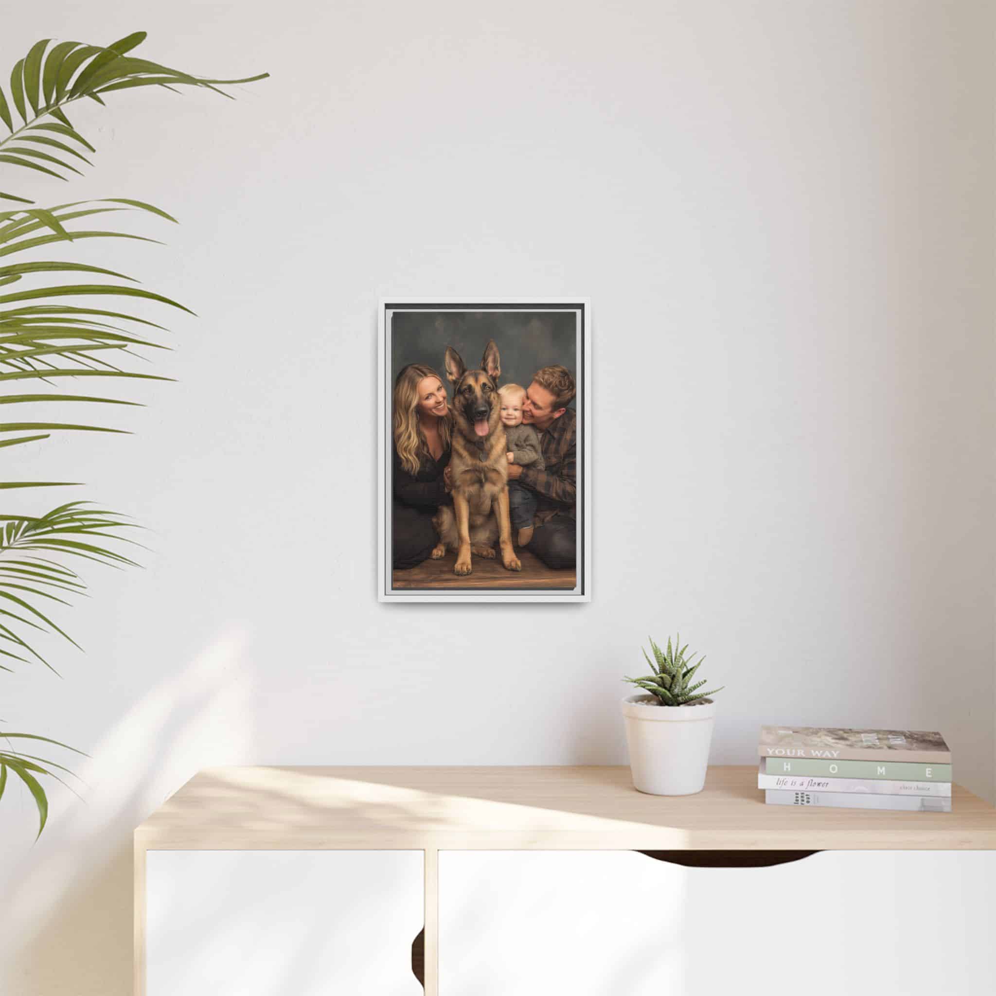 Personalized Framed Family Canvas Wall Art Vertical Multiple Sizes Available - Image 155