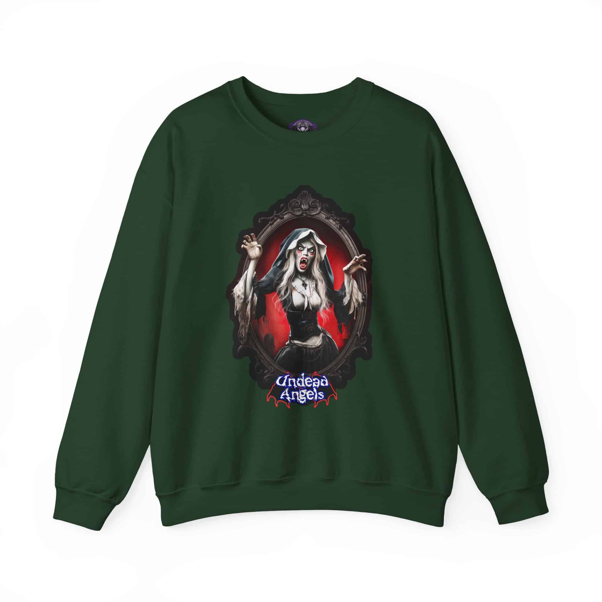 Undead Angels Vampire Pilgrim Chastity Unisex Heavy Blend™ Crewneck Sweatshirt - Image 3