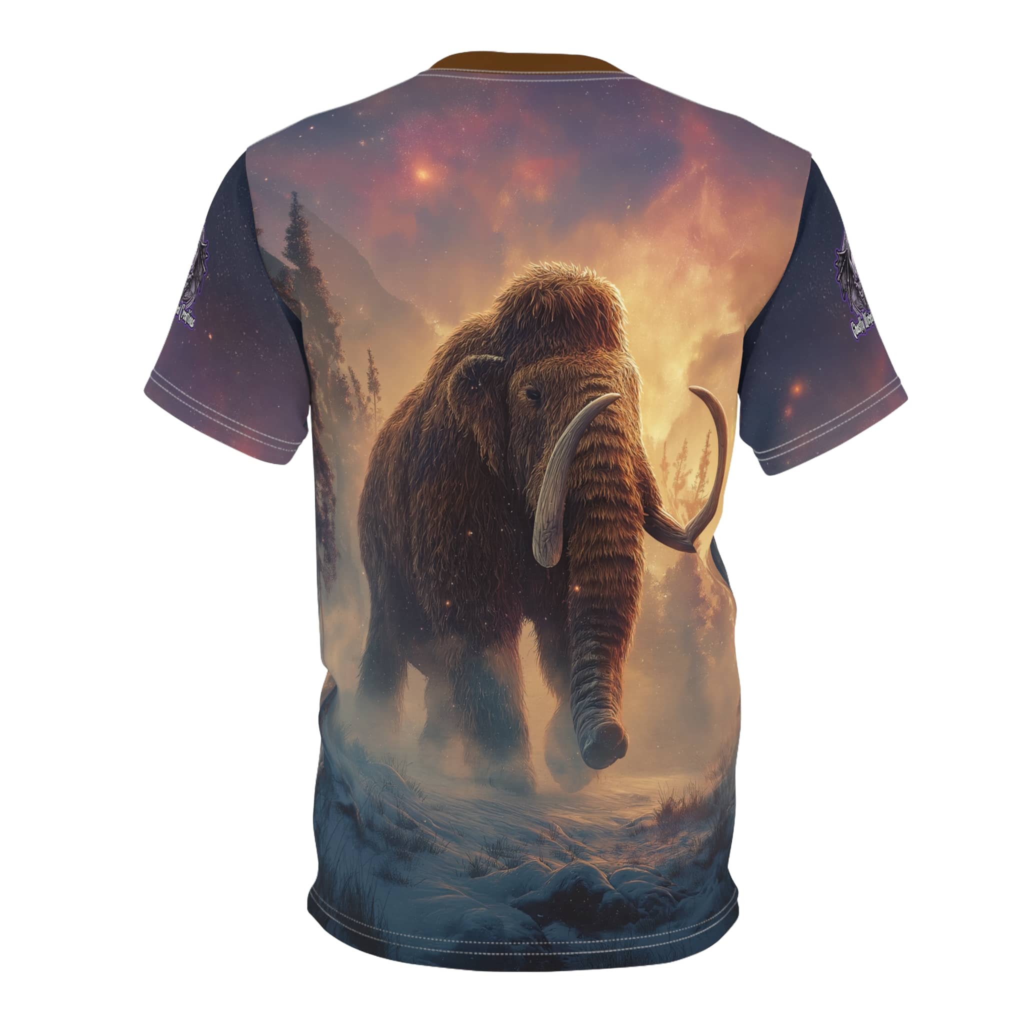 Prehistoric Wooly Mammoth Mastodon Unisex Tee (AOP) - Image 22