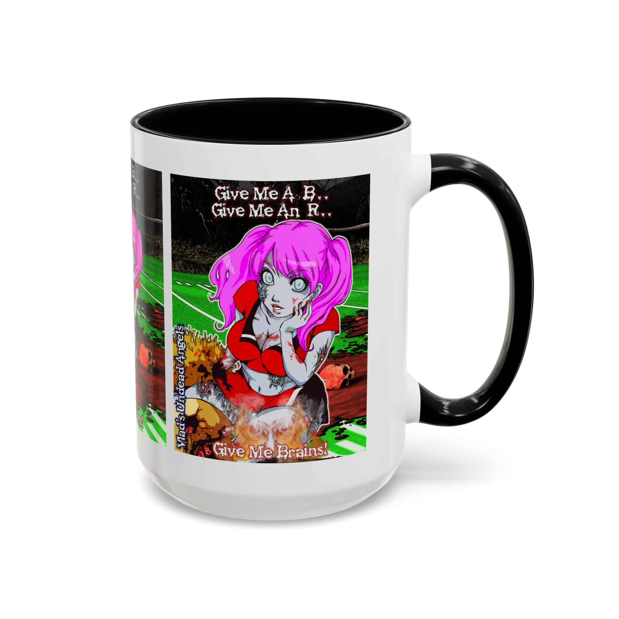 Buffy Undead Angel Zombie Cheerleader C1 PH – Classic Art w/Text Accent Coffee Mug (11, 15oz) - Image 22