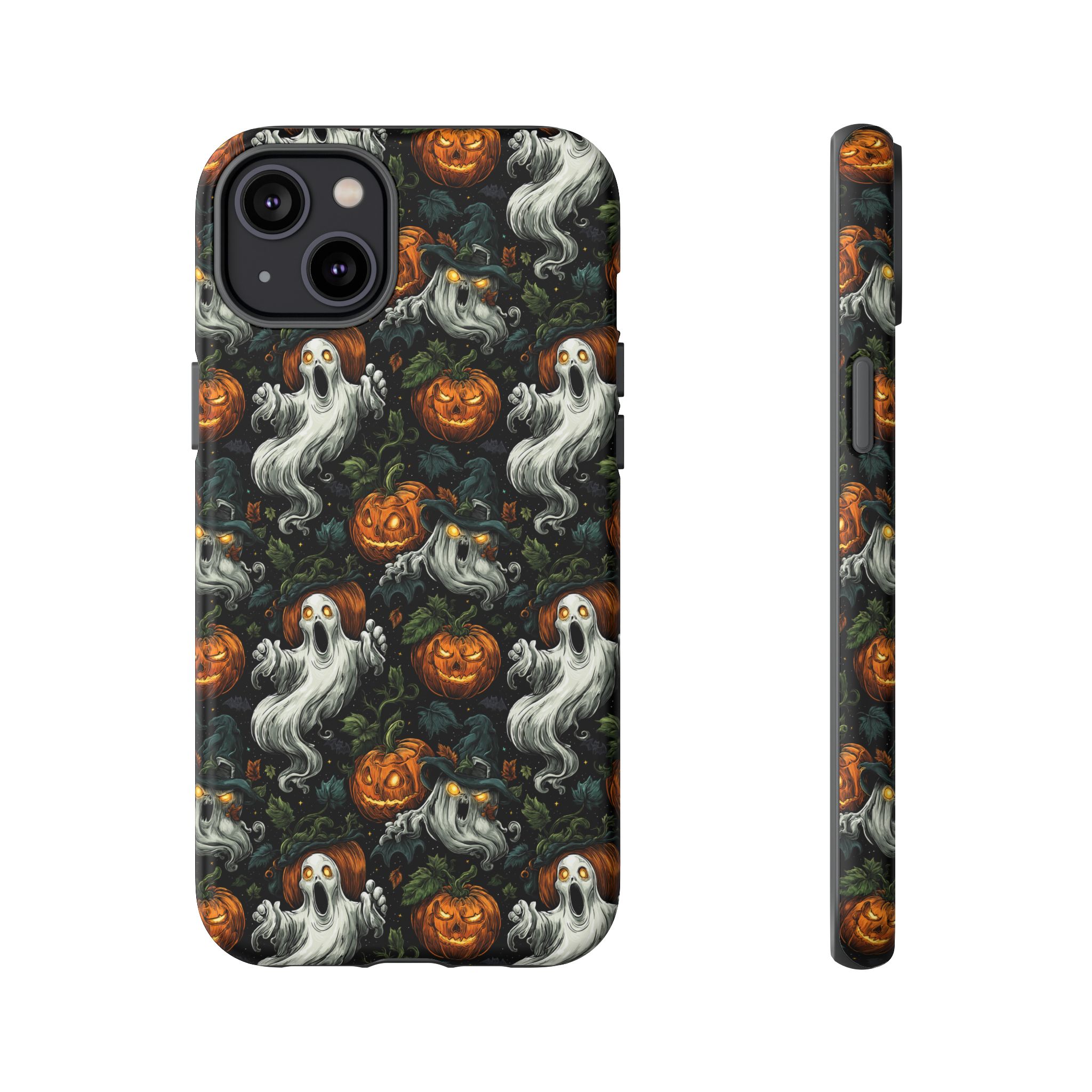 Ghosts & Pumpkins Pattern 1 Samsung & iPhone Ultra Tough Cases - Image 79