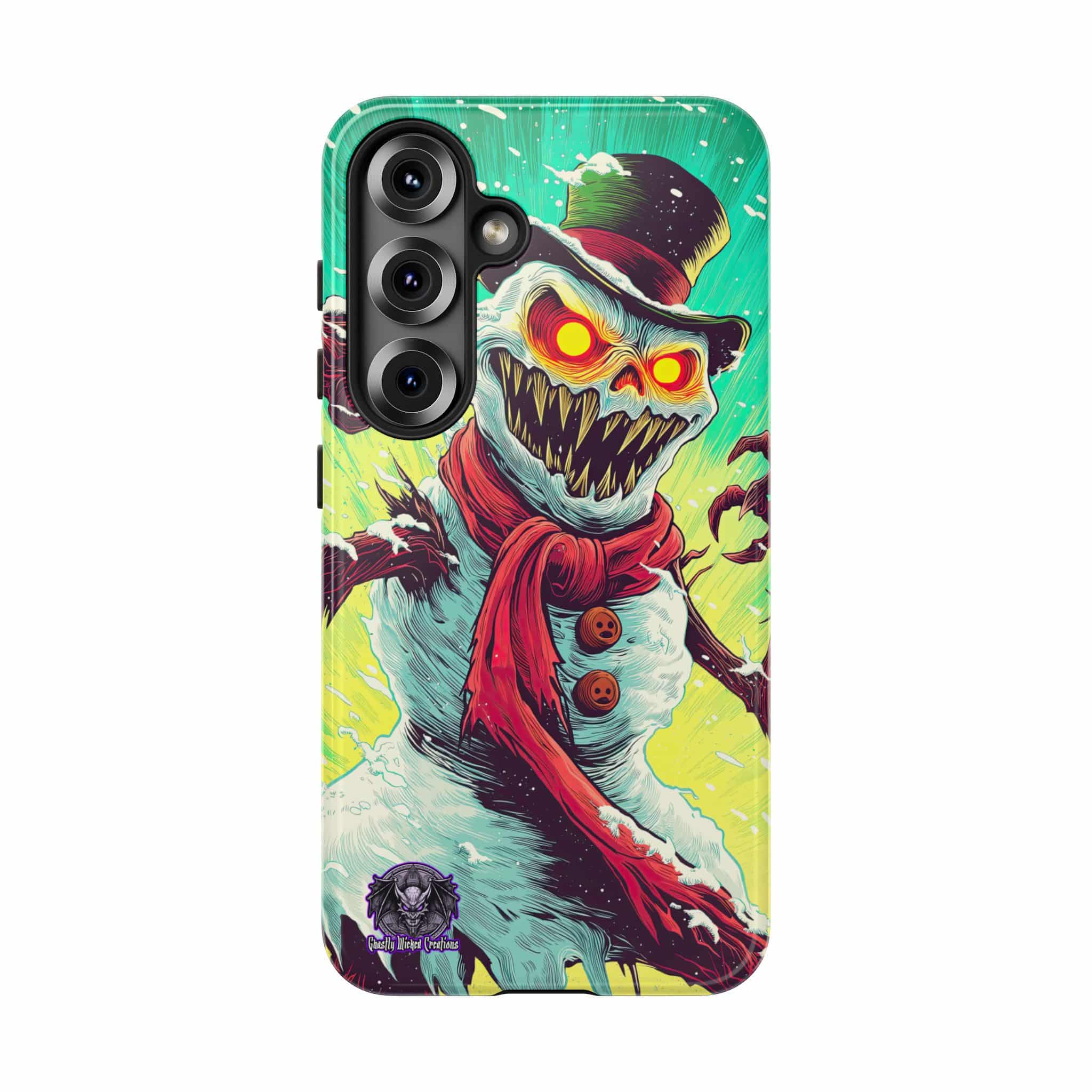 Sadistic Snowman Pop 60’s Art Style Samsung & iPhone Ultra Tough Cases - Image 105