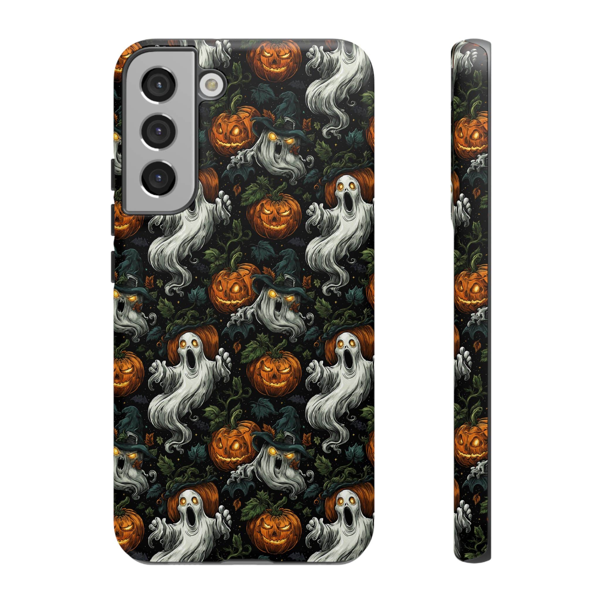 Ghosts & Pumpkins Pattern 1 Samsung & iPhone Ultra Tough Cases - Image 10