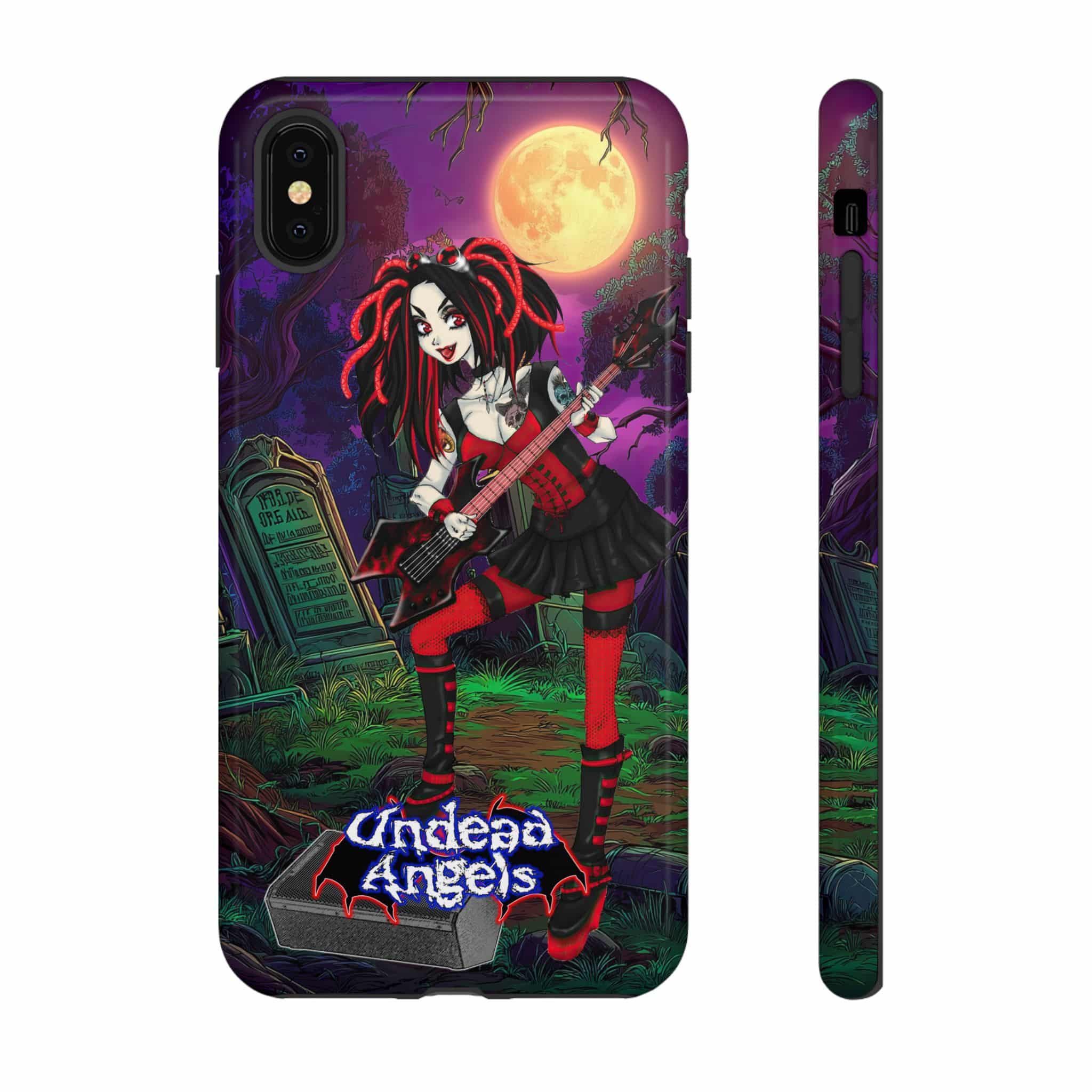 Undead Angels Vampire Guitarist Crimson Classic 2025 Edition Samsung & iPhone Ultra Tough Cases - Image 37