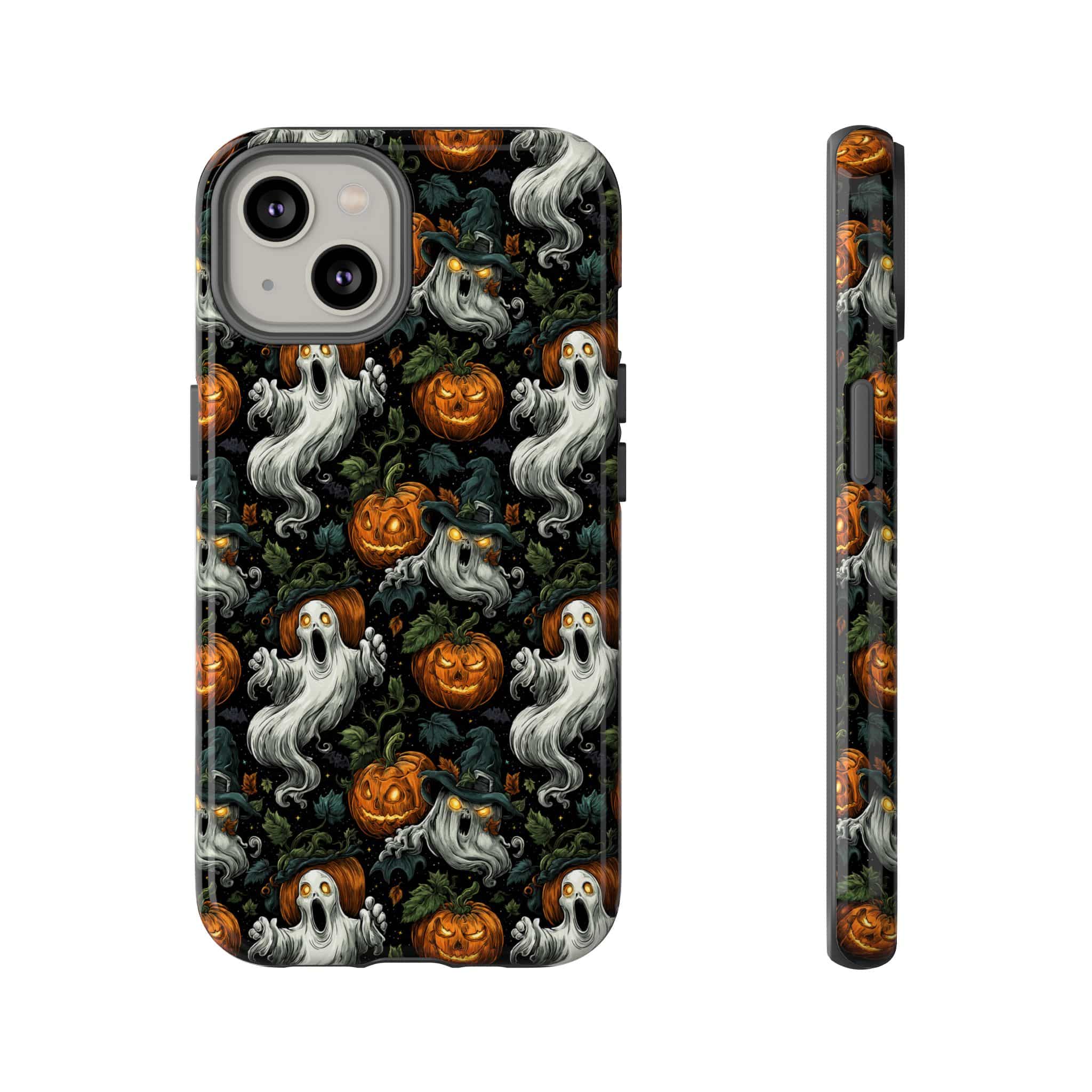 Ghosts & Pumpkins Pattern 1 Samsung & iPhone Ultra Tough Cases - Image 73
