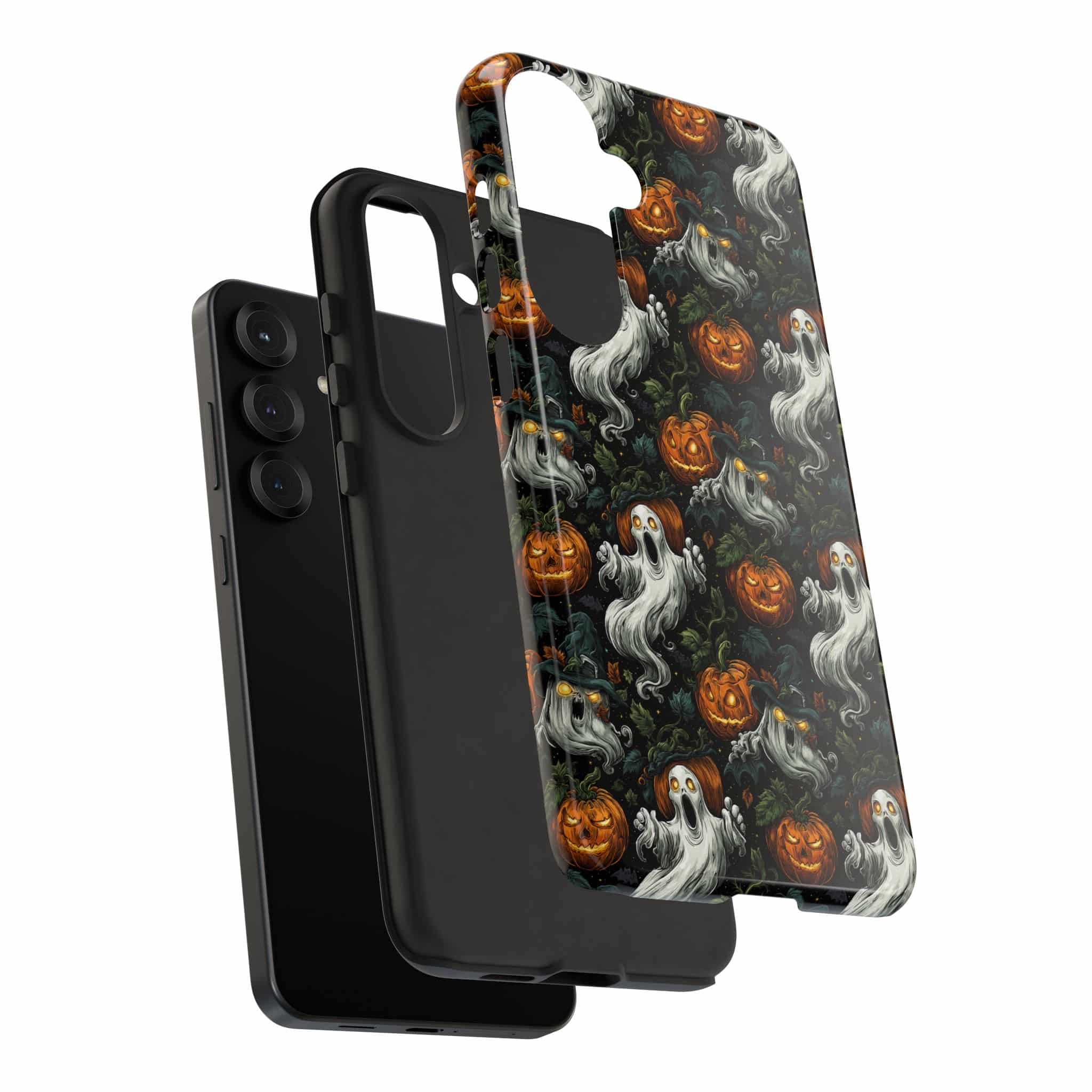 Ghosts & Pumpkins Pattern 1 Samsung & iPhone Ultra Tough Cases - Image 110