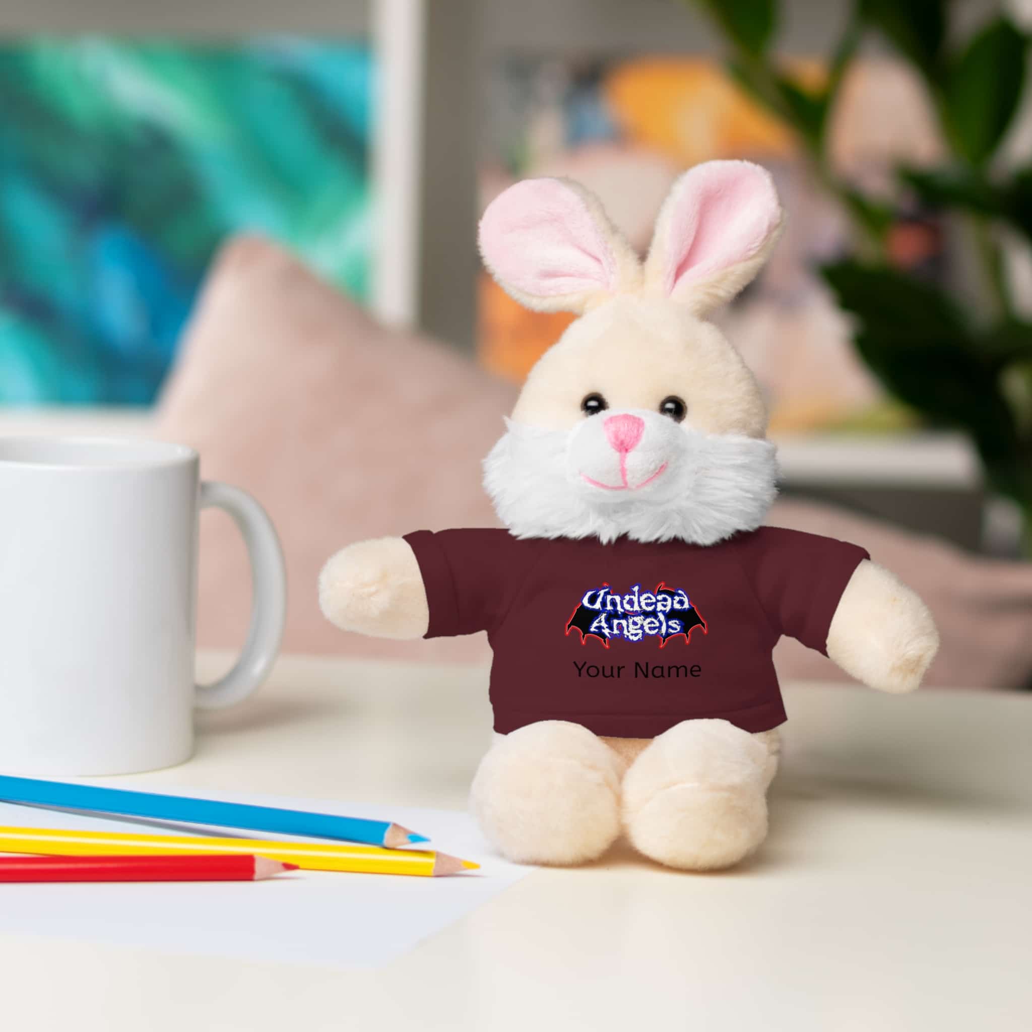 Personalized 8 Inch Stuffed Animals Wearing Undead Angels Tee Assortment - Image 72