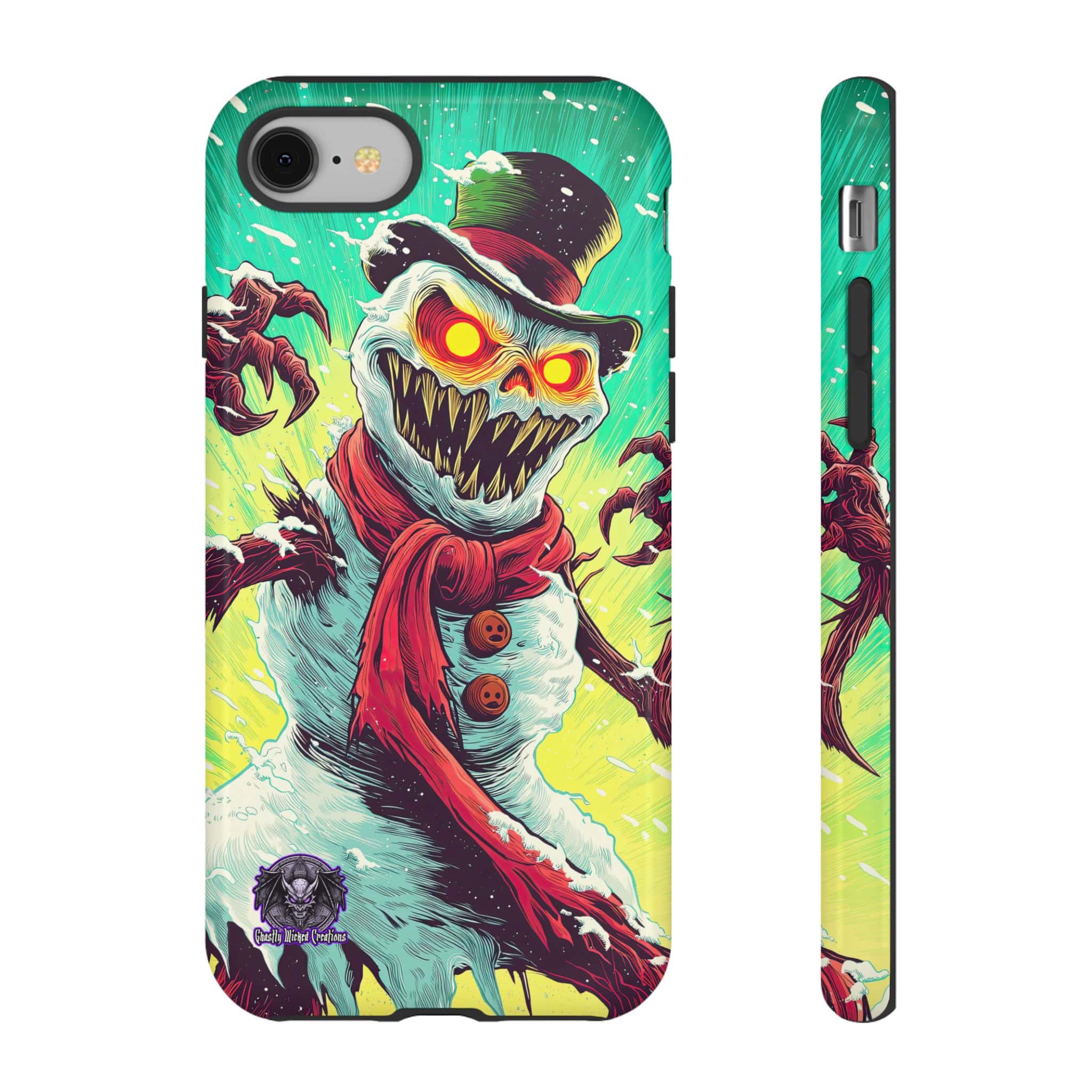 Sadistic Snowman Pop 60’s Art Style Samsung & iPhone Ultra Tough Cases - Image 27