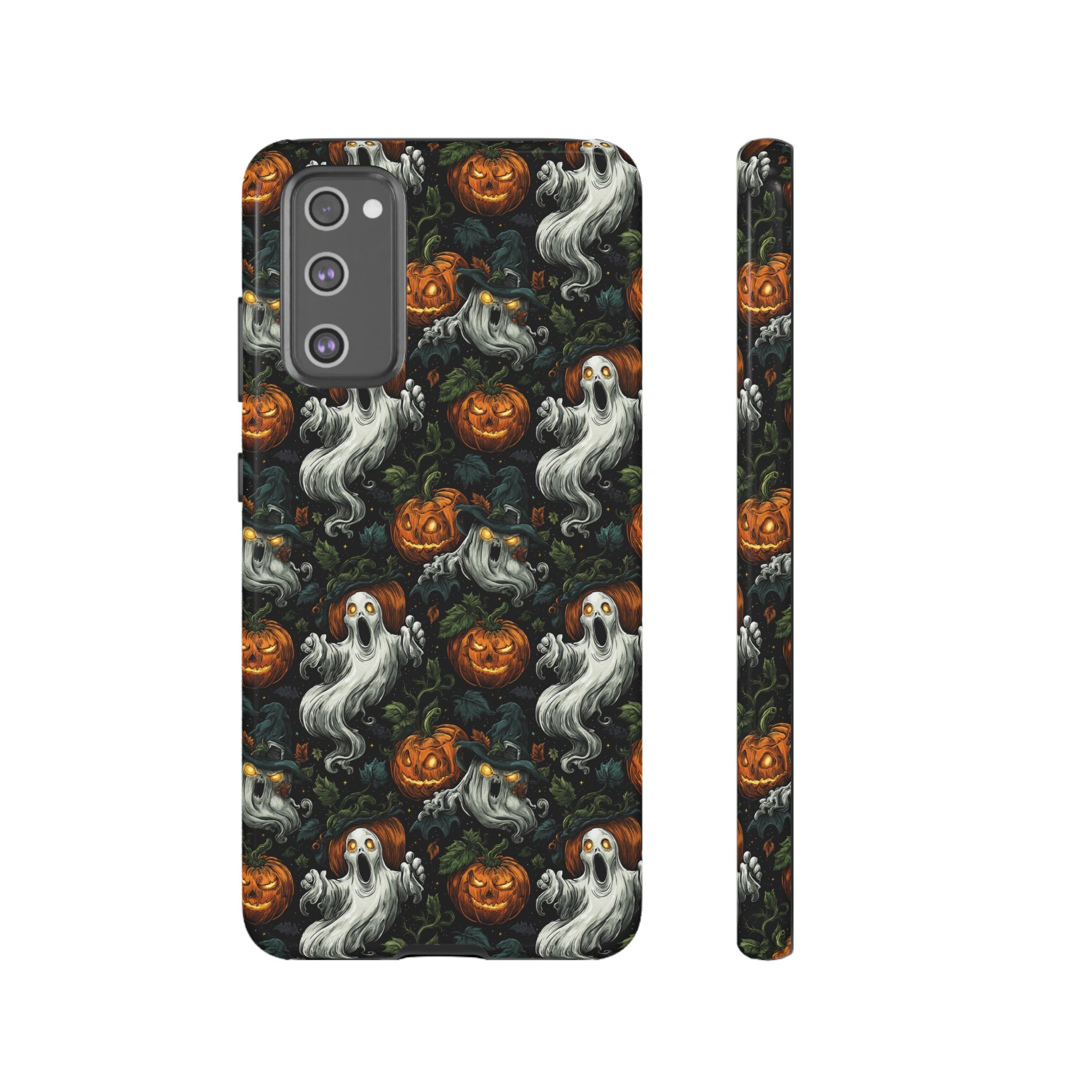 Ghosts & Pumpkins Pattern 1 Samsung & iPhone Ultra Tough Cases - Image 69