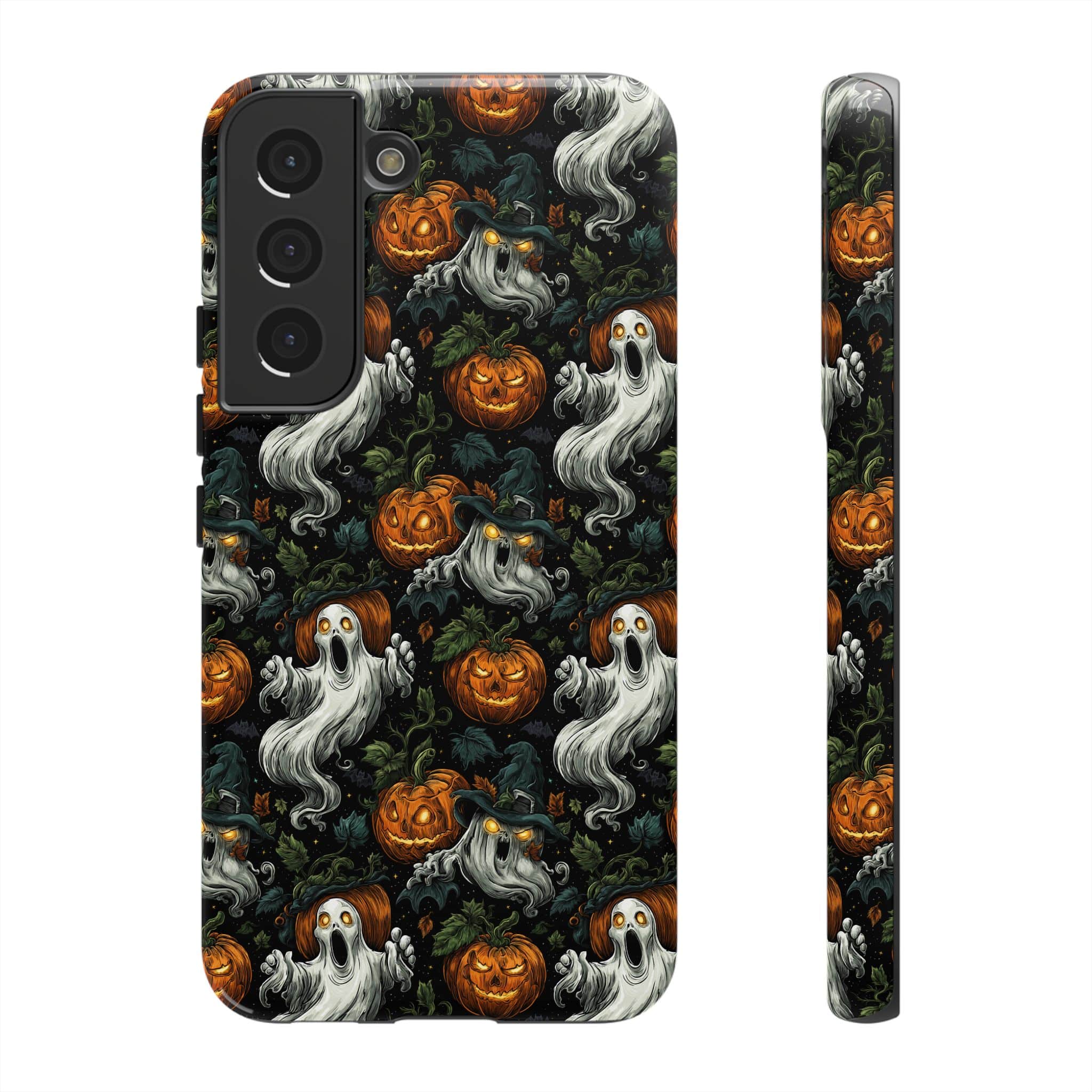 Ghosts & Pumpkins Pattern 1 Samsung & iPhone Ultra Tough Cases - Image 71