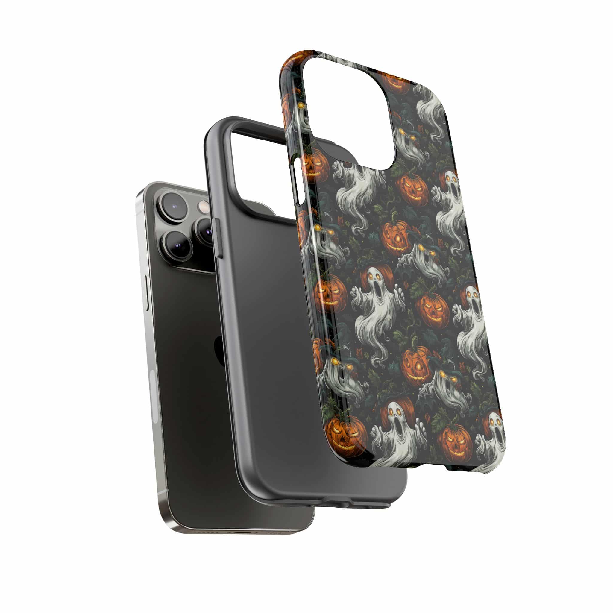 Ghosts & Pumpkins Pattern 1 Samsung & iPhone Ultra Tough Cases - Image 82