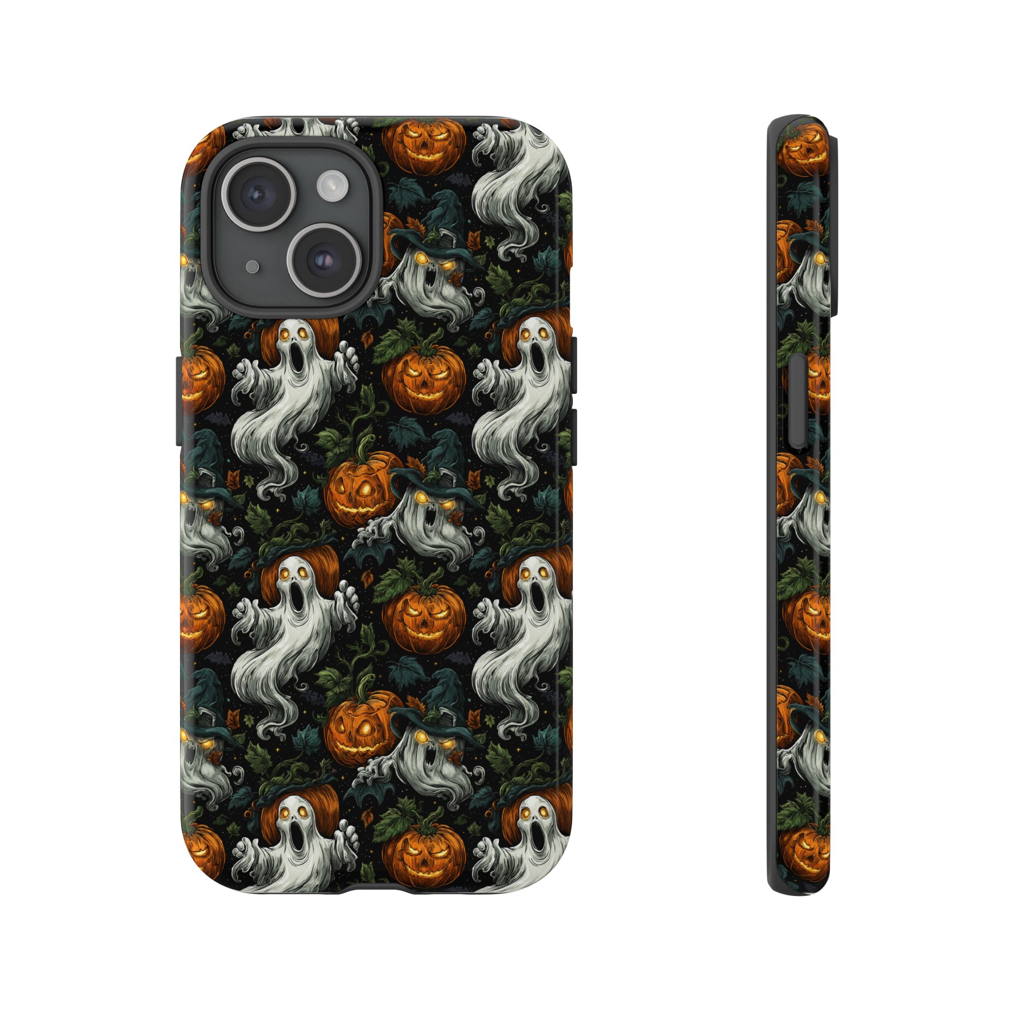 Ghosts & Pumpkins Pattern 1 Samsung & iPhone Ultra Tough Cases - Image 89