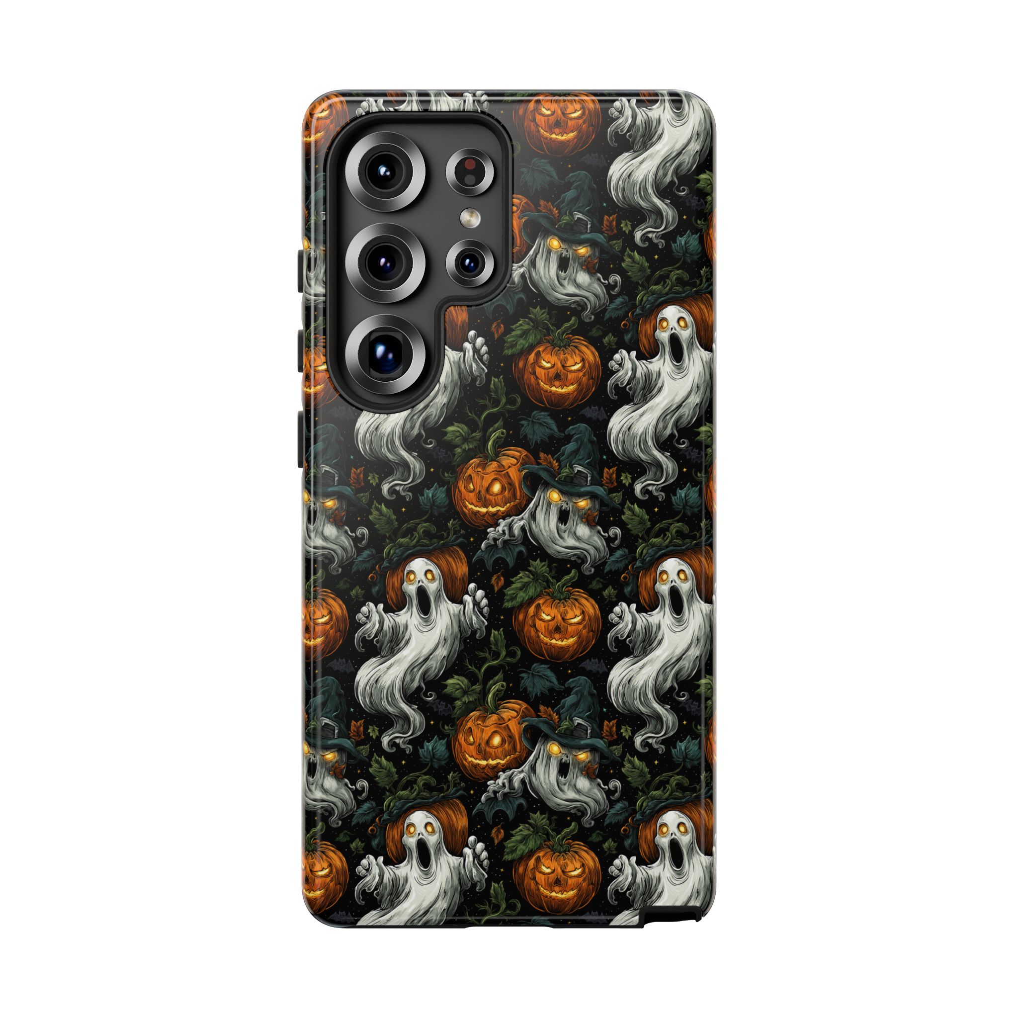 Ghosts & Pumpkins Pattern 1 Samsung & iPhone Ultra Tough Cases - Image 113