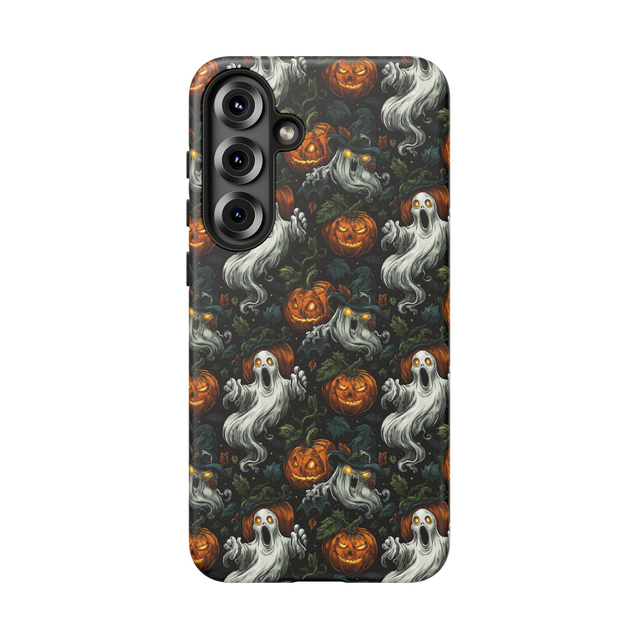 Ghosts & Pumpkins Pattern 1 Samsung & iPhone Ultra Tough Cases - Image 111