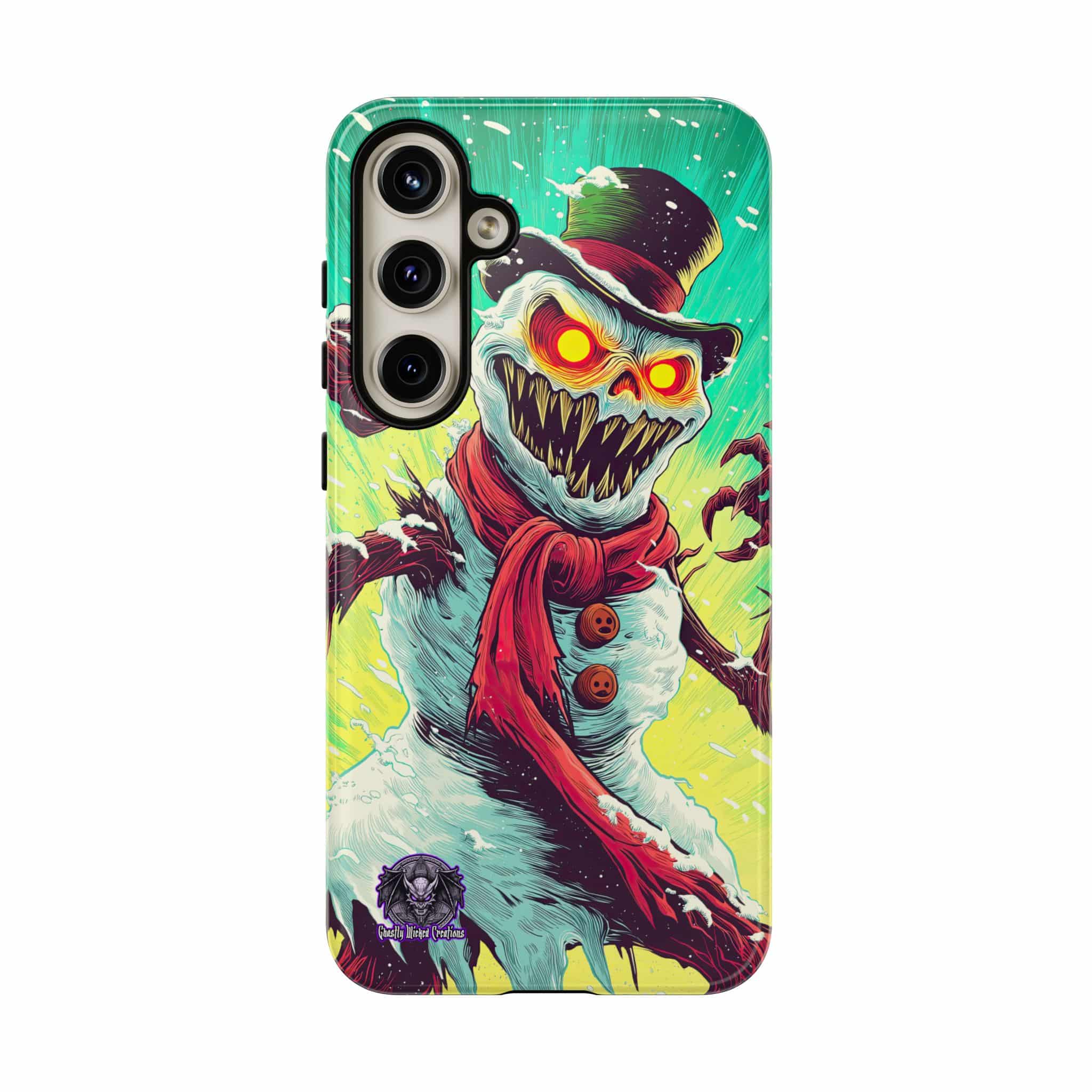 Sadistic Snowman Pop 60’s Art Style Samsung & iPhone Ultra Tough Cases - Image 21