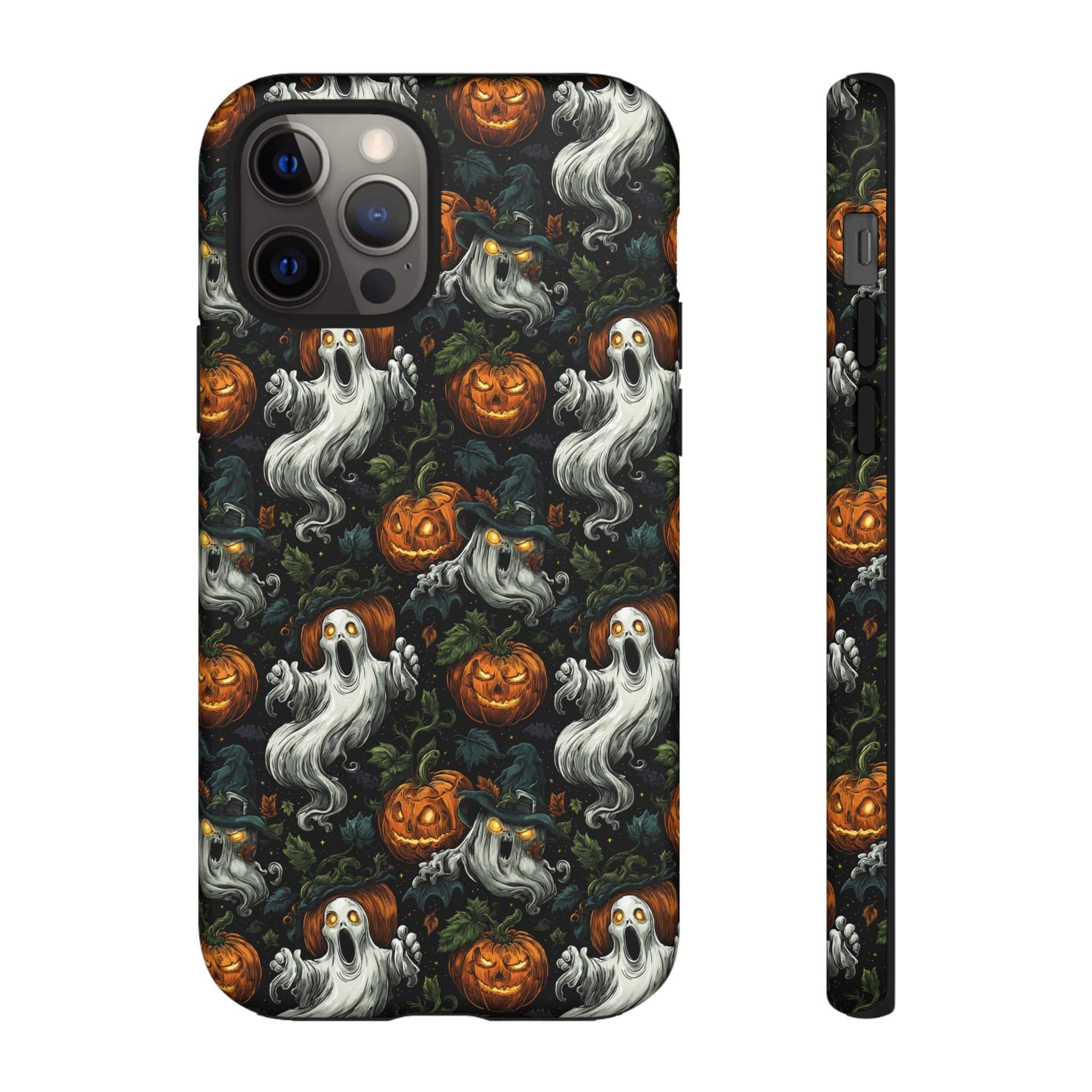 Ghosts & Pumpkins Pattern 1 Samsung & iPhone Ultra Tough Cases - Image 56