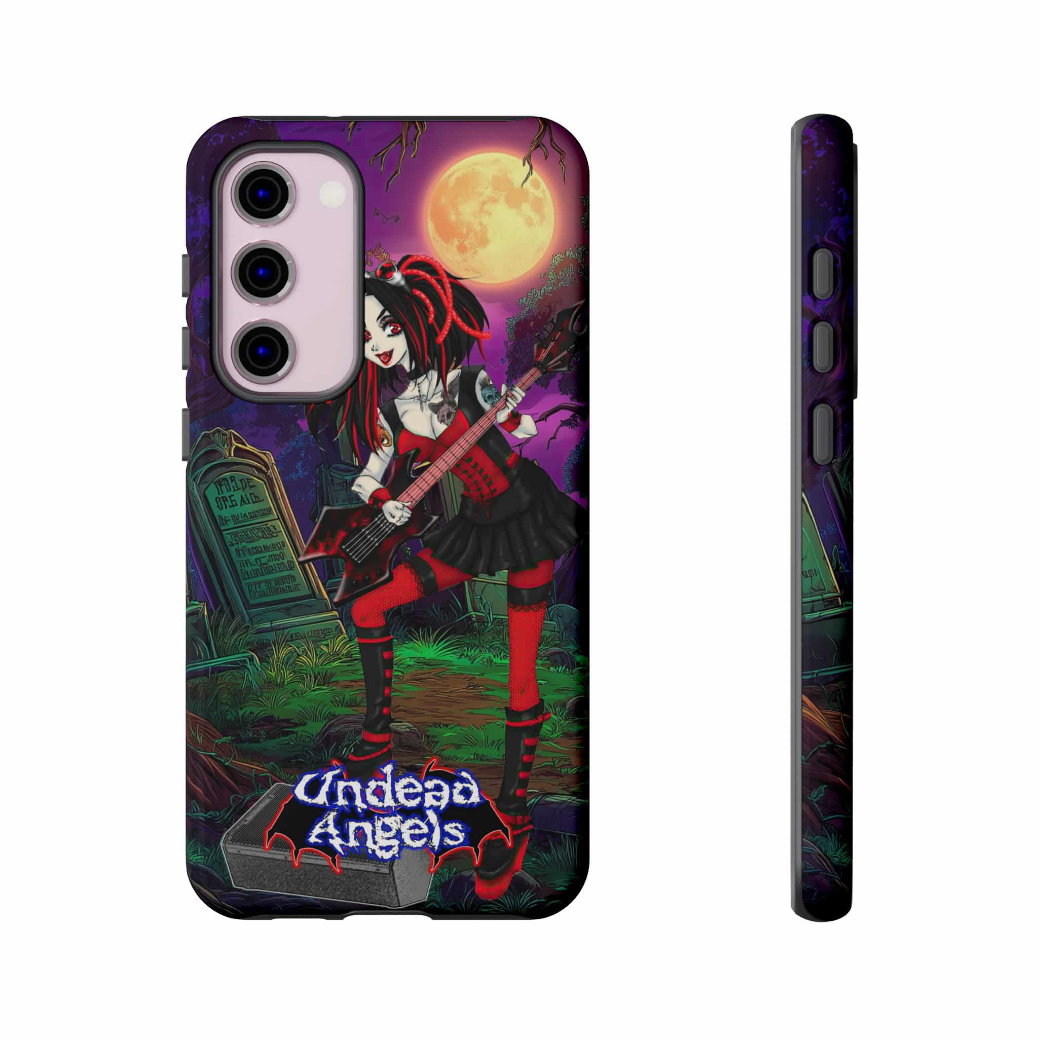Undead Angels Vampire Guitarist Crimson Classic 2025 Edition Samsung & iPhone Ultra Tough Cases - Image 13