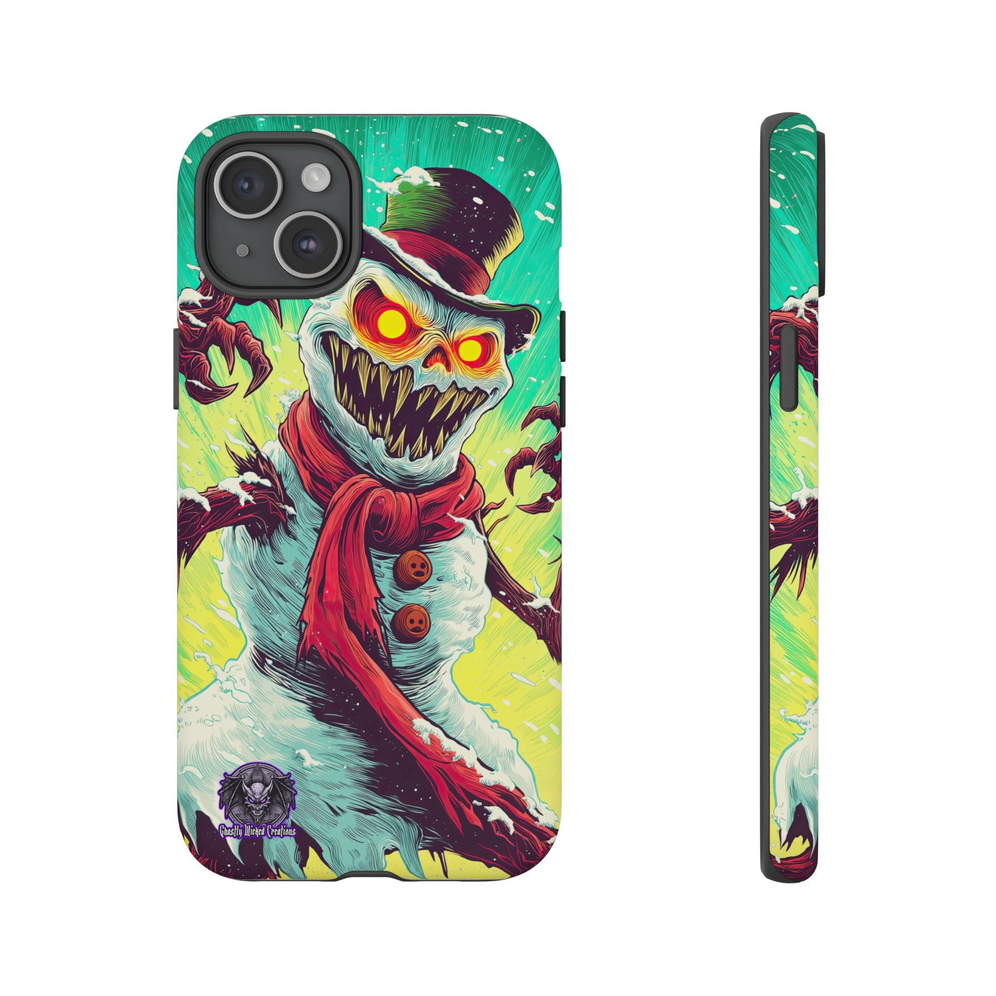 Sadistic Snowman Pop 60’s Art Style Samsung & iPhone Ultra Tough Cases - Image 92