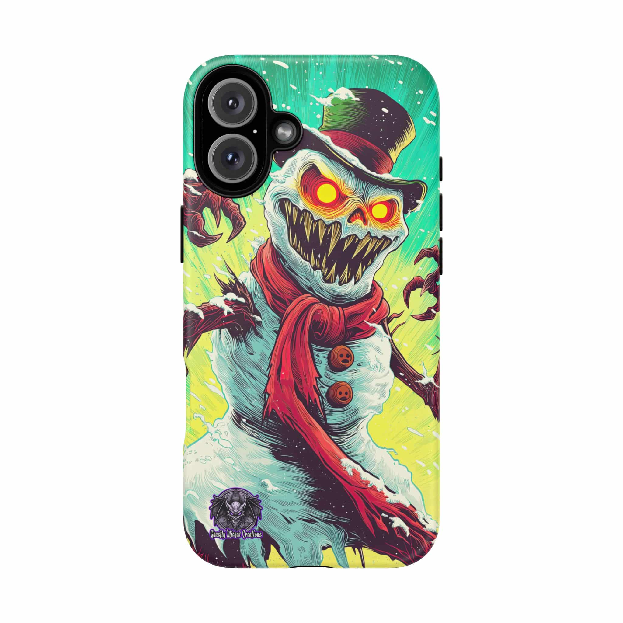 Sadistic Snowman Pop 60’s Art Style Samsung & iPhone Ultra Tough Cases - Image 103