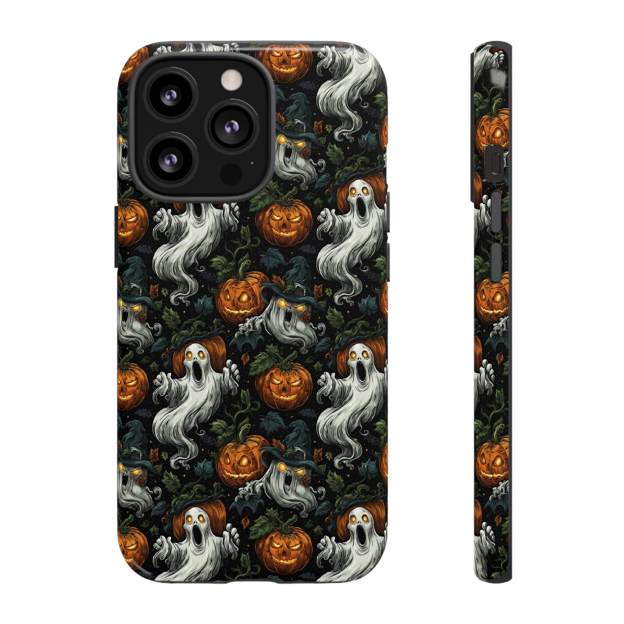 Ghosts & Pumpkins Pattern 1 Samsung & iPhone Ultra Tough Cases - Image 63